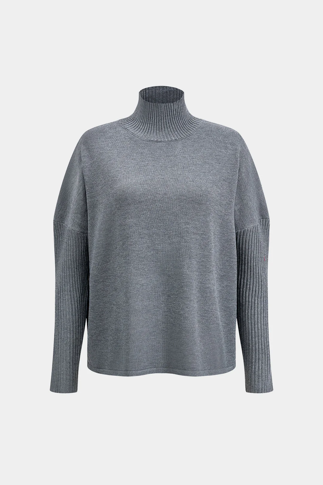 Turtleneck Long Sleeve Top And Skirt Set