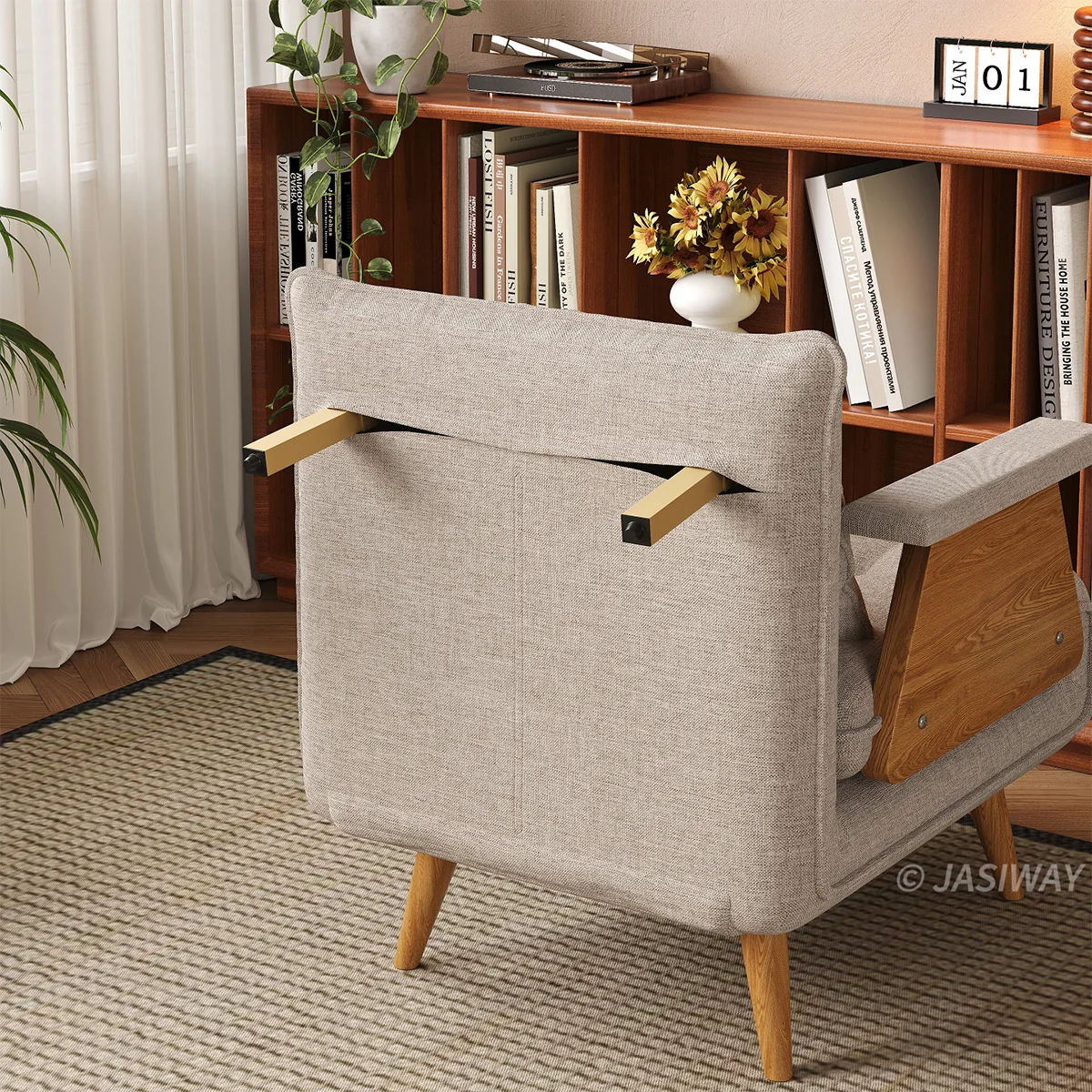 3-en-1 Lino de algodón cama sillón| diario comodidad