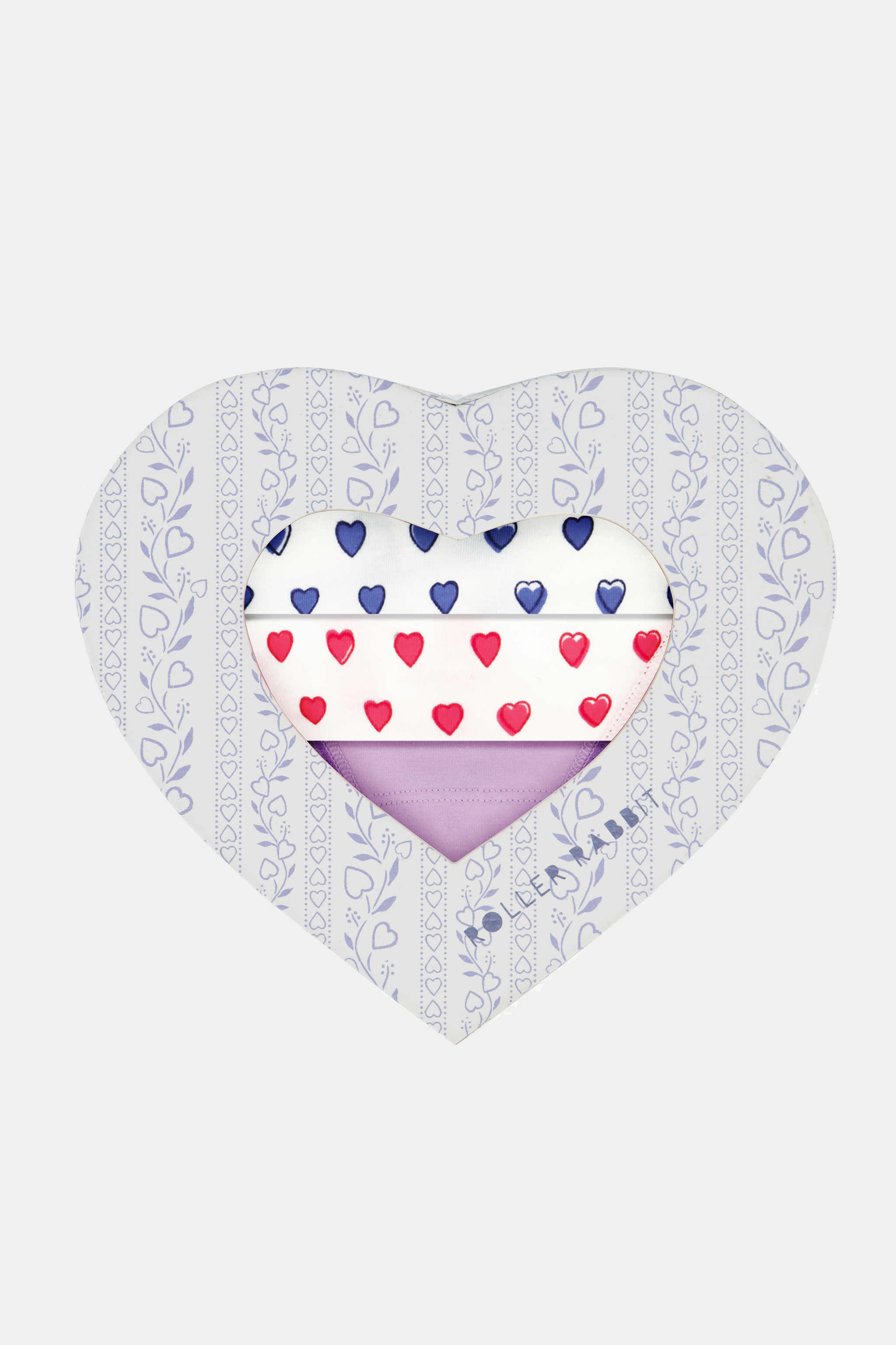 Hearts Lace Thong 3 Pack