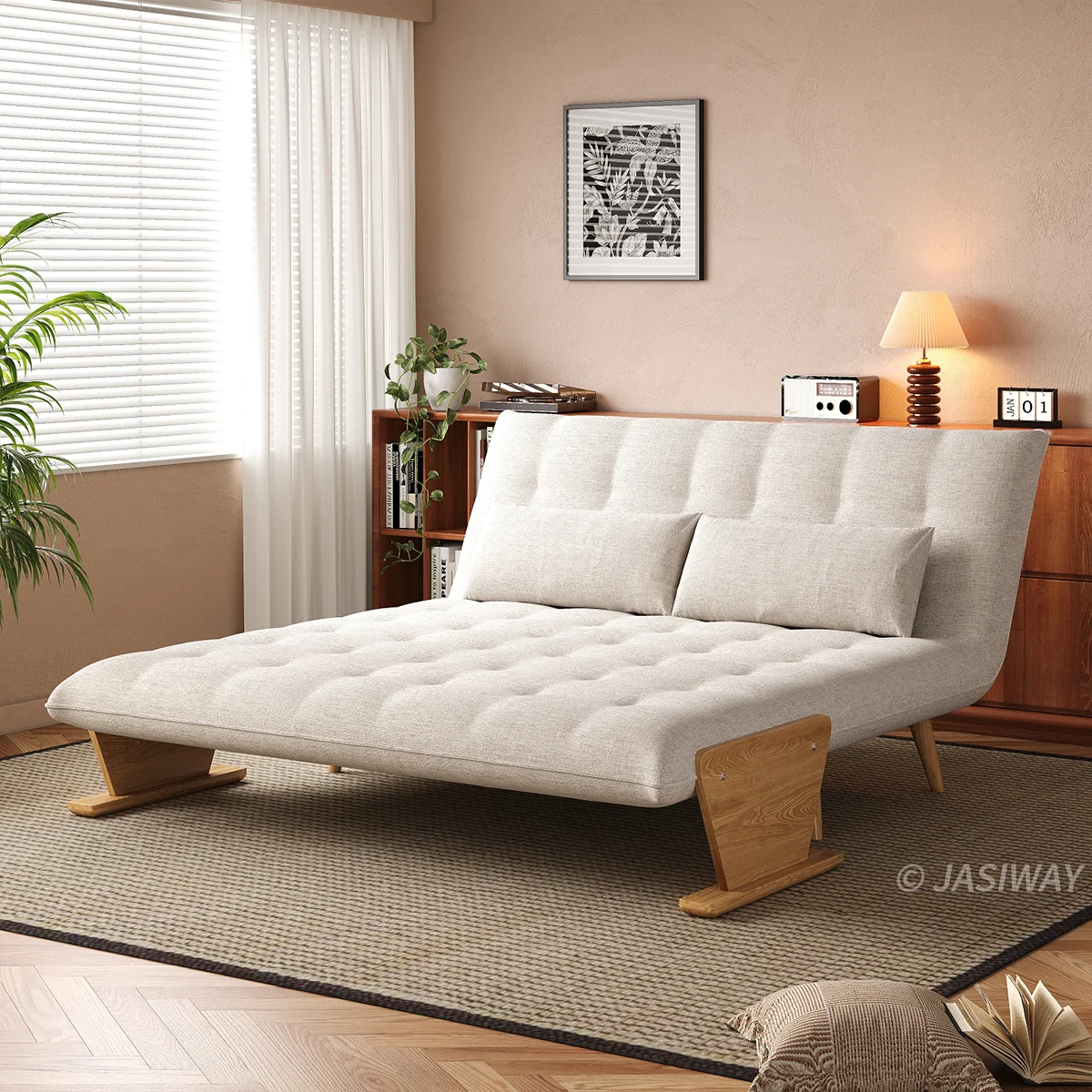 3-en-1 Lino de algodón cama sillón| diario comodidad