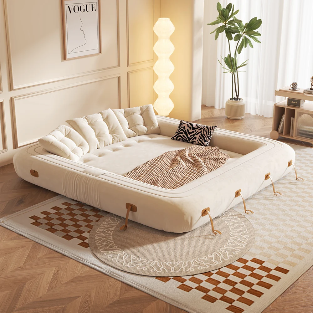 NÓVORA CASA puf saco estilo mascotas amigable plegable piso terciopelo Sofá cama