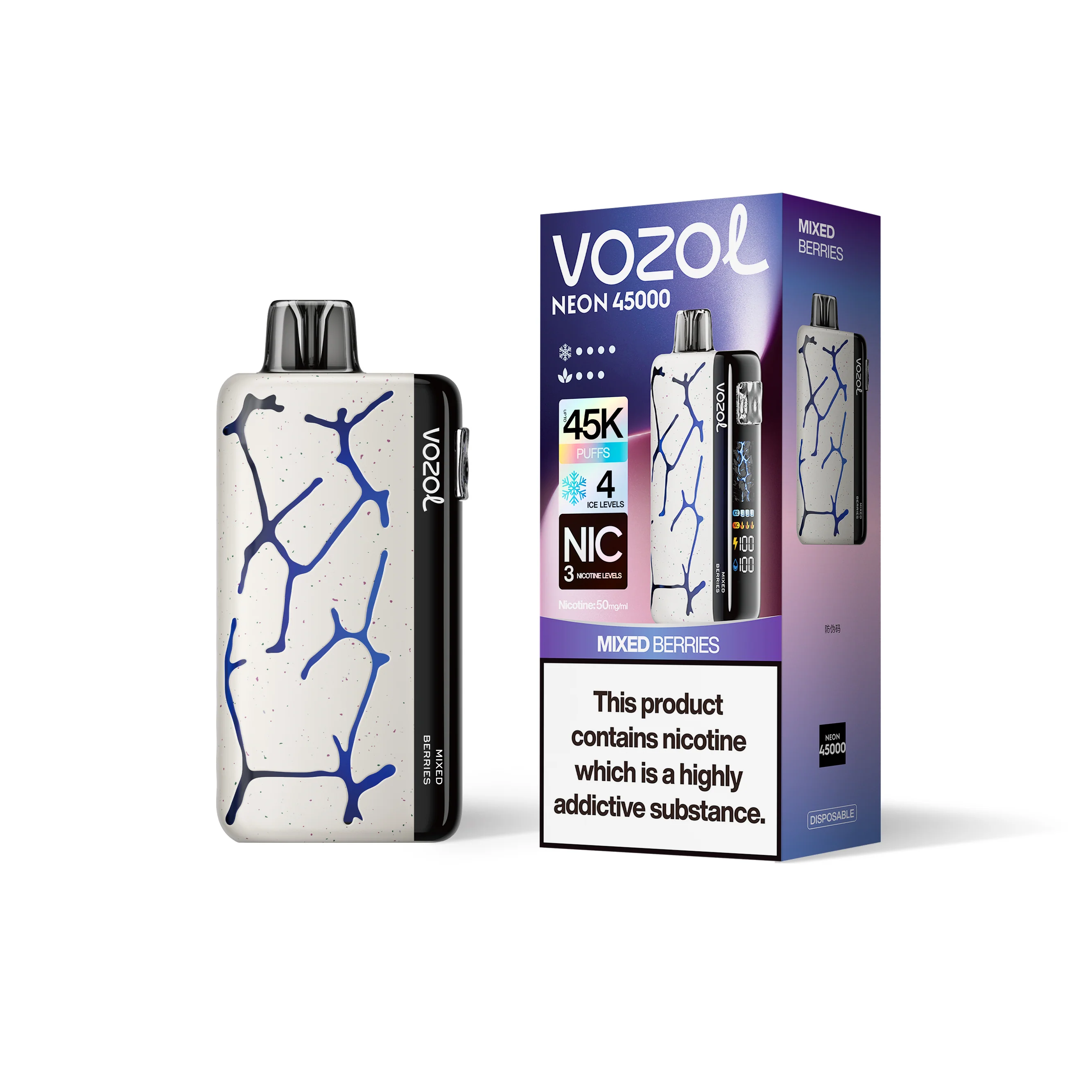 VOZOL NEON 45K Einweg-Vape (alle Geschmacksrichtungen)