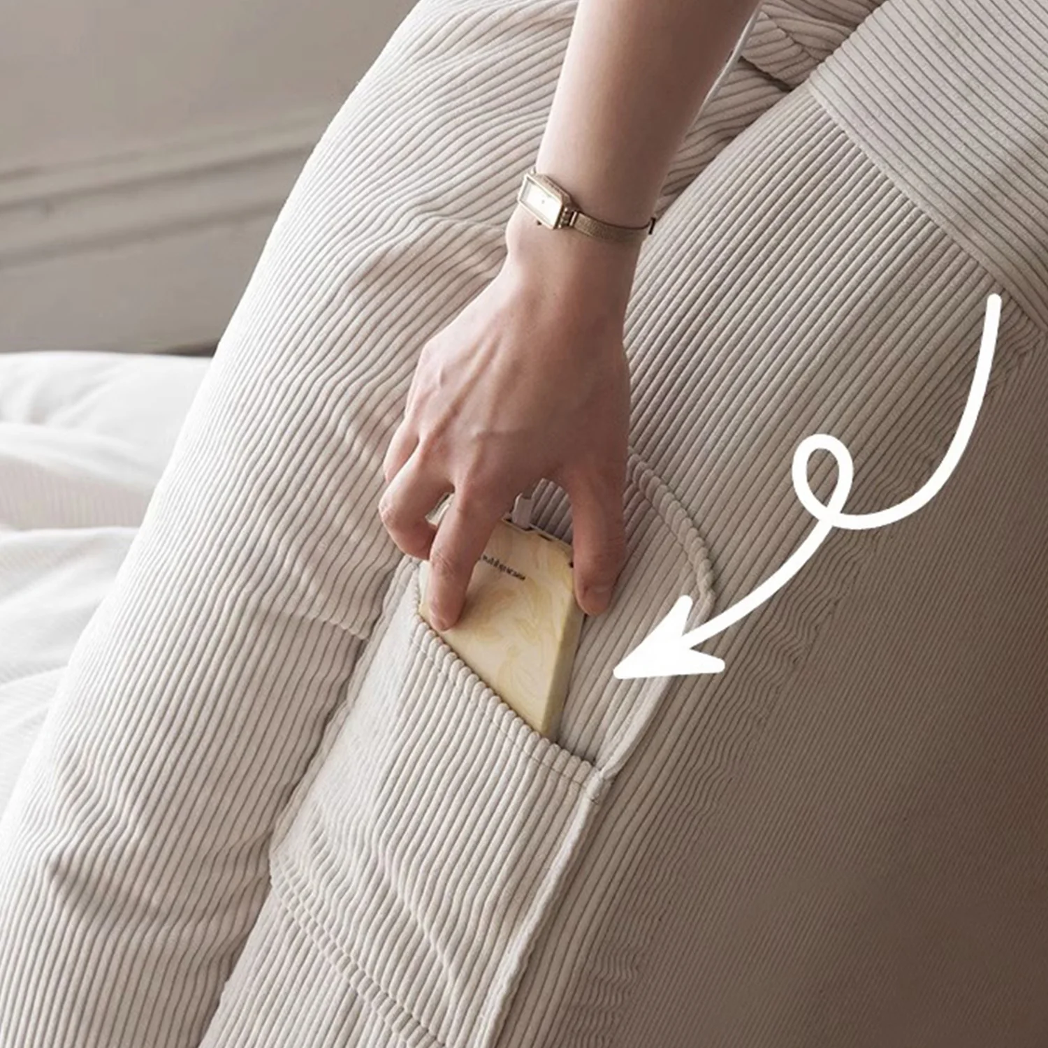 NÓVORA CASA transformable Sofá cama descanso sofá Beige peluche terciopelo