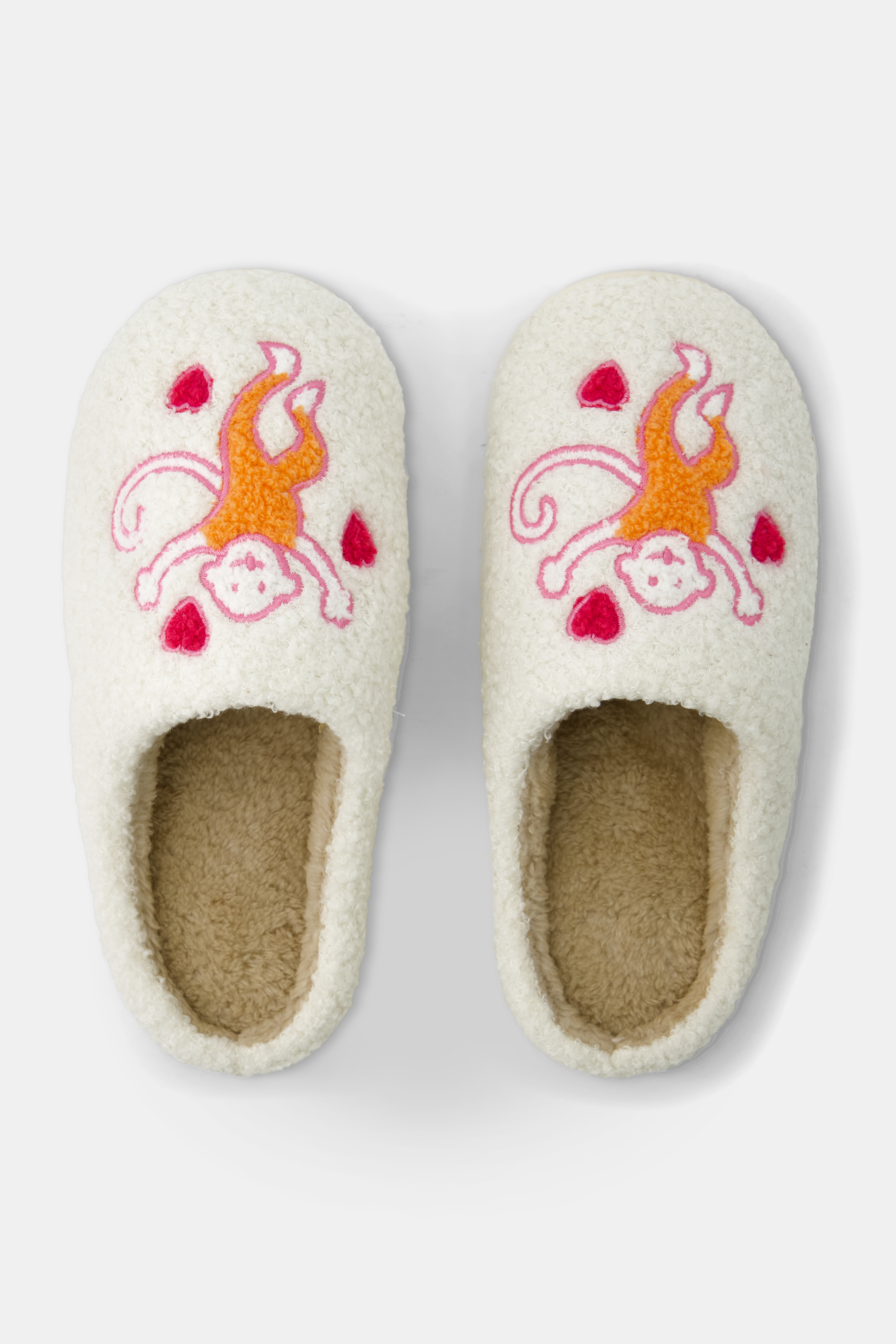 Monkey Fuzzy Slippers