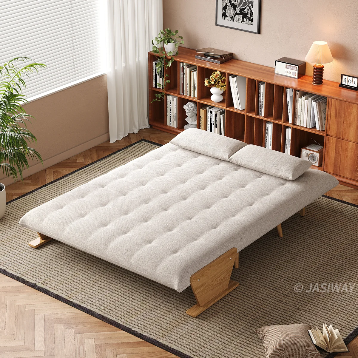 3-en-1 Lino de algodón cama sillón| diario comodidad