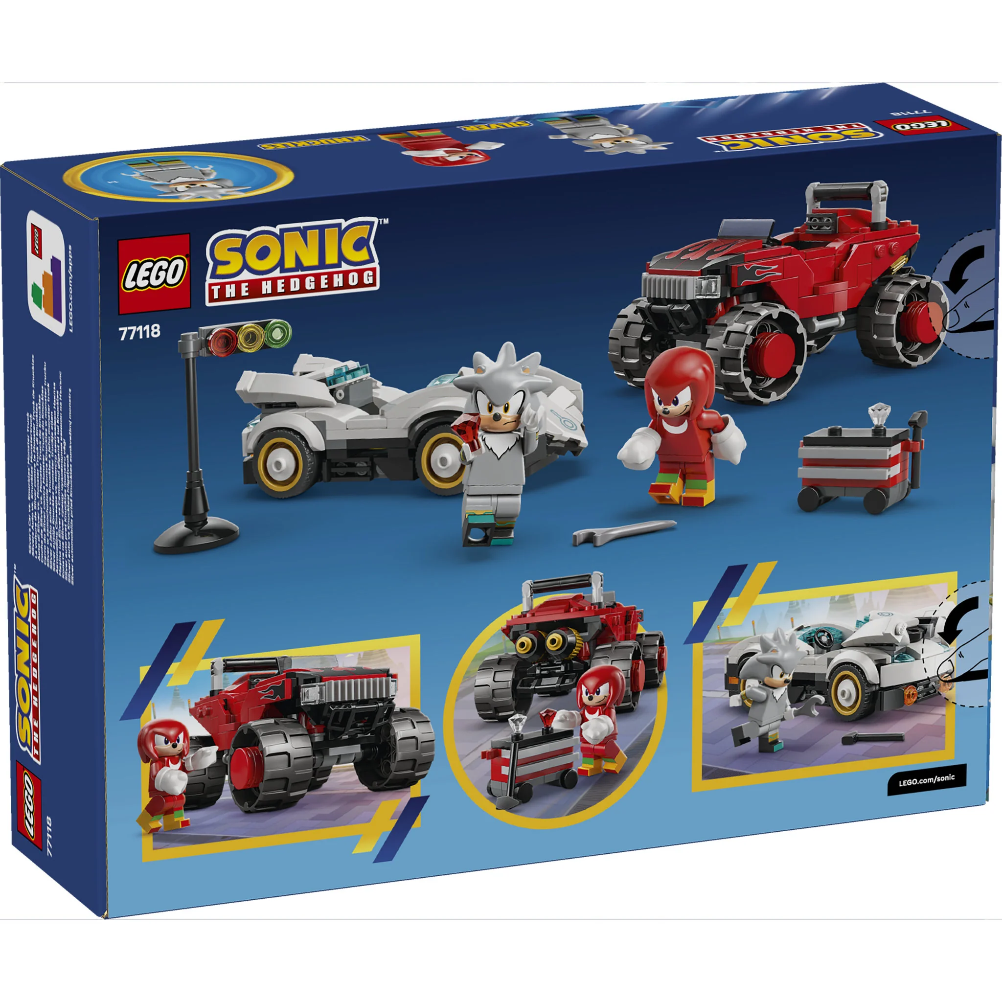 LEGO 77118 Sonic The Hedgehog Silver's Car vs. Knuckles' Monster Truck