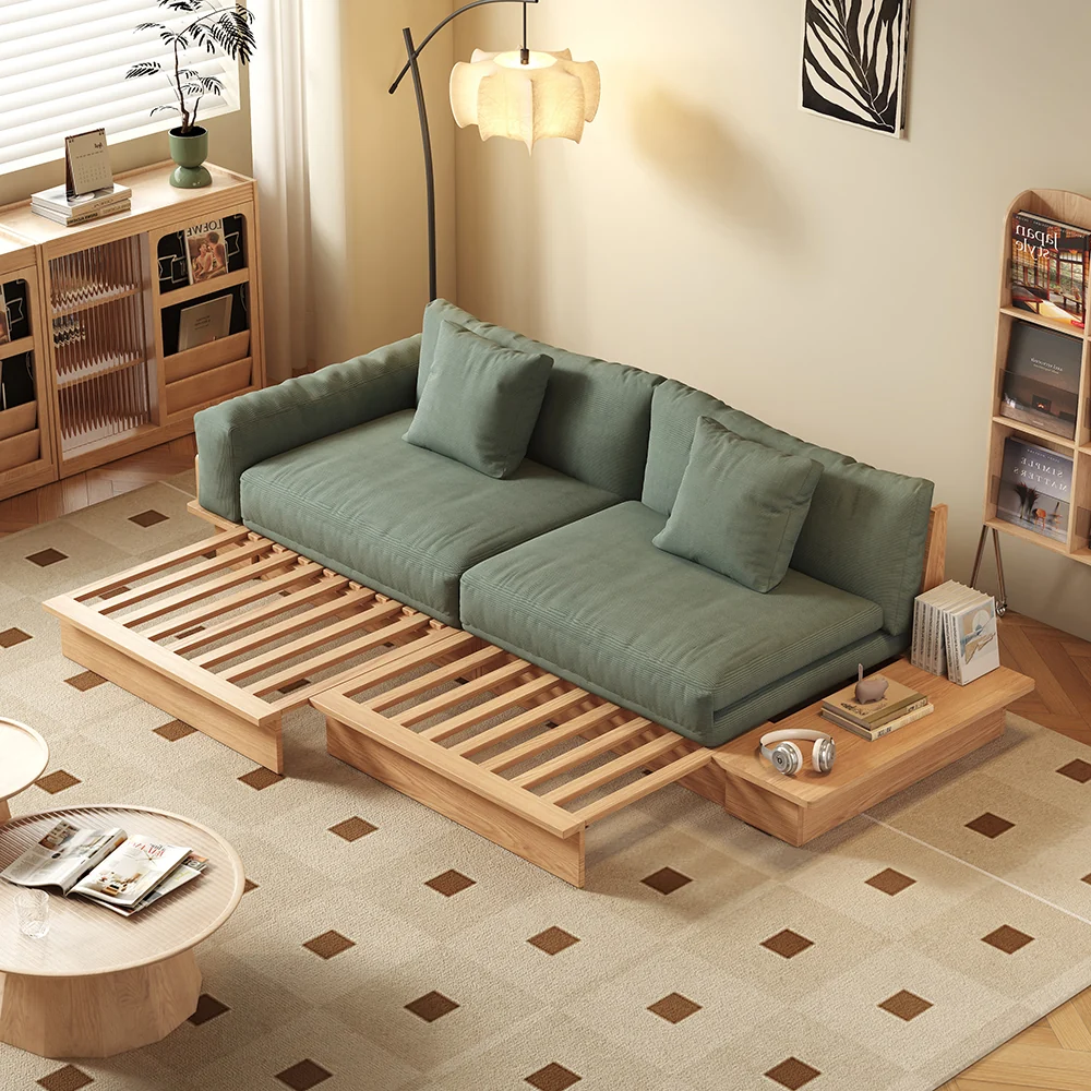 NÓVORA CASA extraíble extraíble piso Sofá cama con de doble cara reposabrazos & elevable superior Almacenamiento