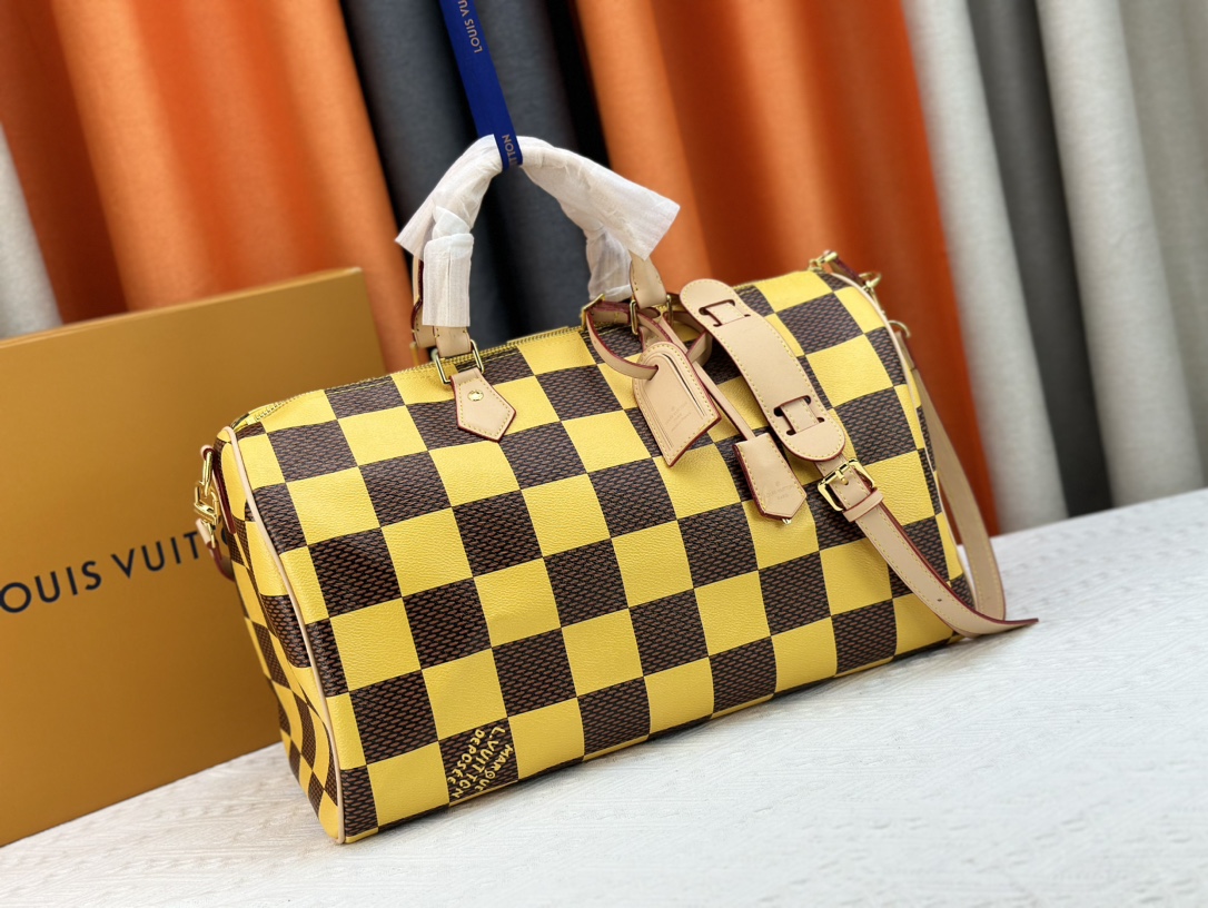 Louis Vuitton M24422 Speedy P9 Bandoulière 40 Monogram Leather Pharrell Williams Travel Bags Size 40*26*23cm