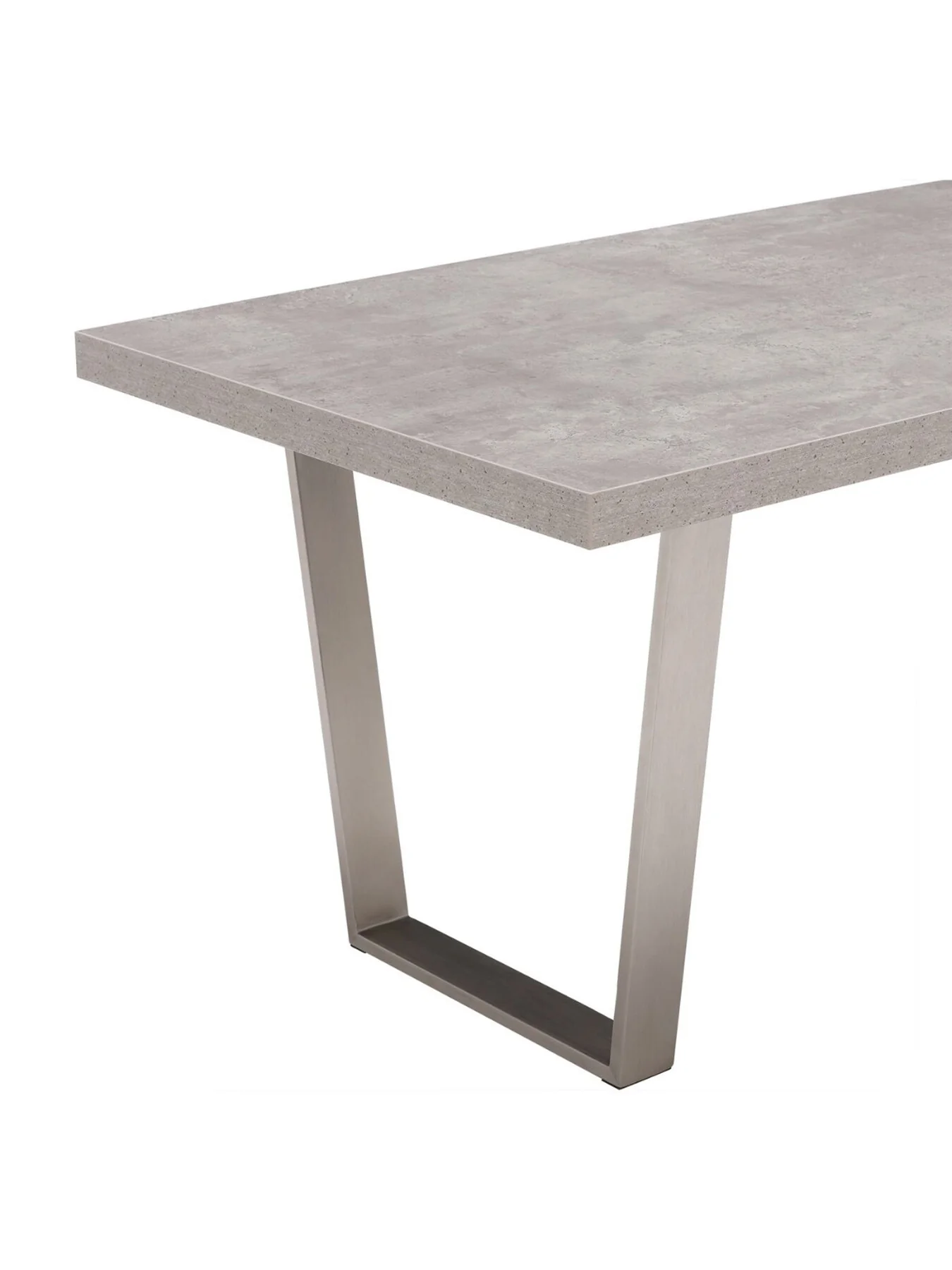 Grey Halmstad Concrete Effect 135cm Dining Table, Seats 4