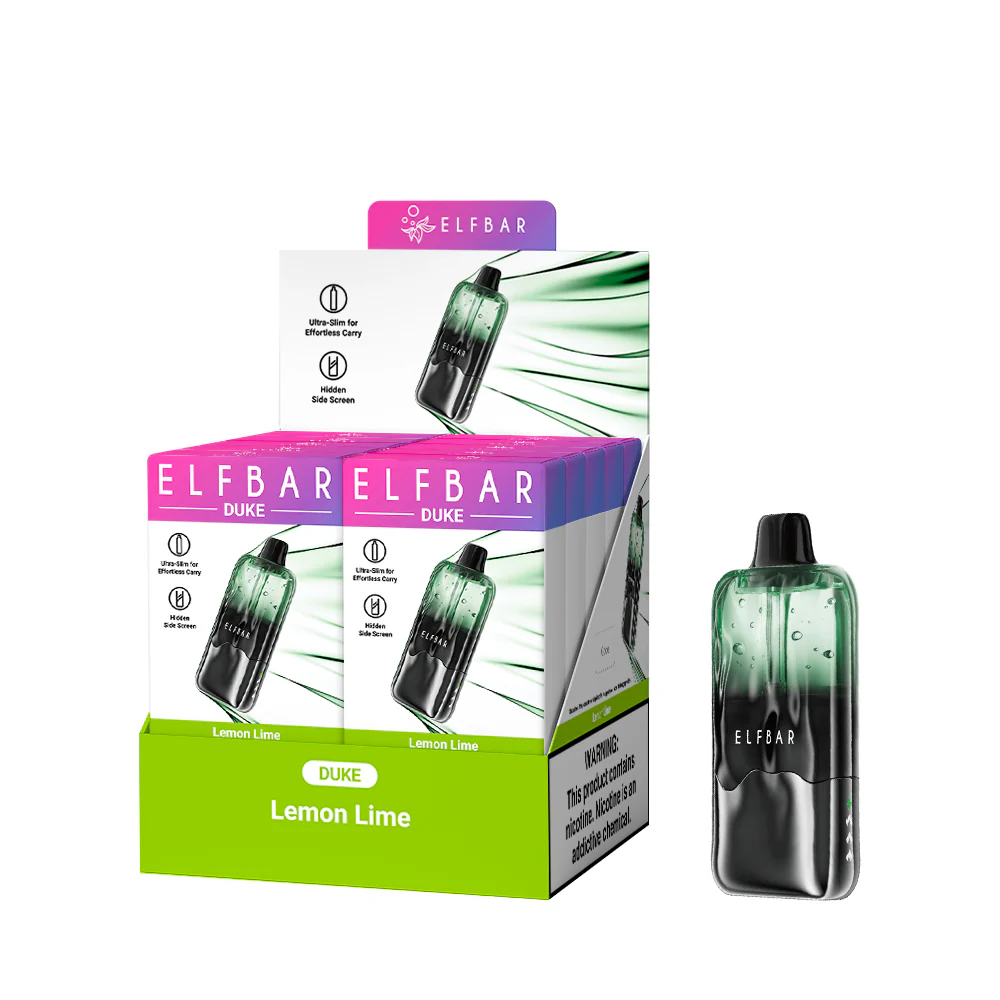ELFBAR DUKE wiederaufladbarer Einweg-Vape (alle Geschmacksrichtungen)
