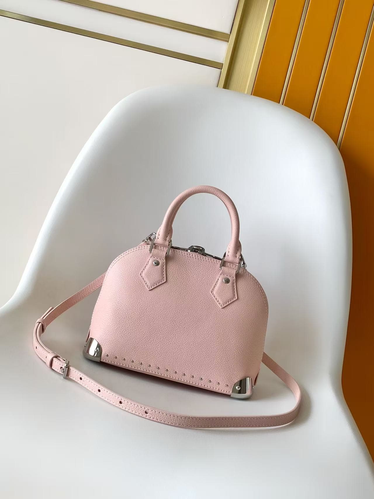 Louis Vuitton Alma Trunk BB Petal Pink Calfskin leather M2A301 High