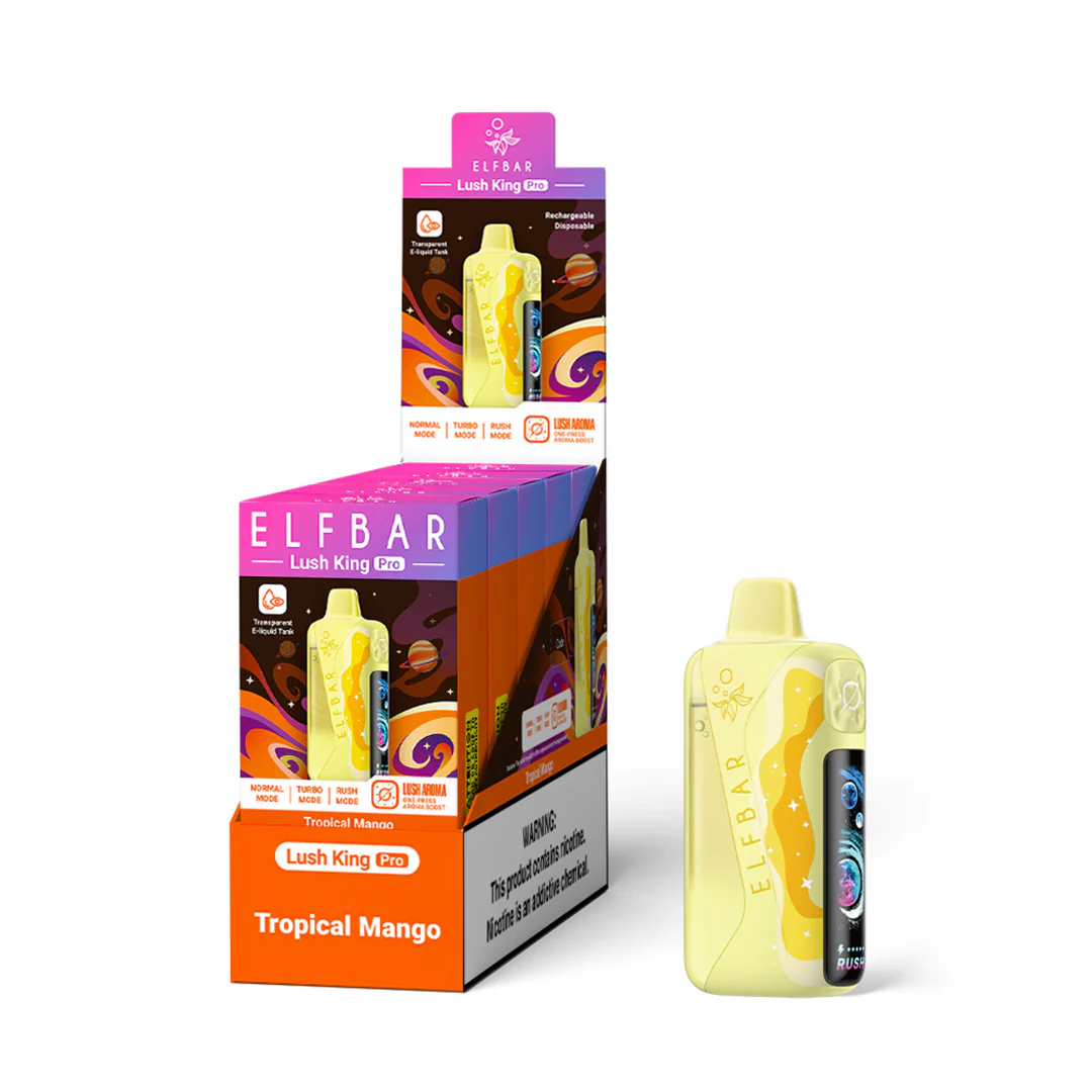 ELFBAR Lush King Pro wiederaufladbarer Einweg-Vape (alle Geschmacksrichtungen)