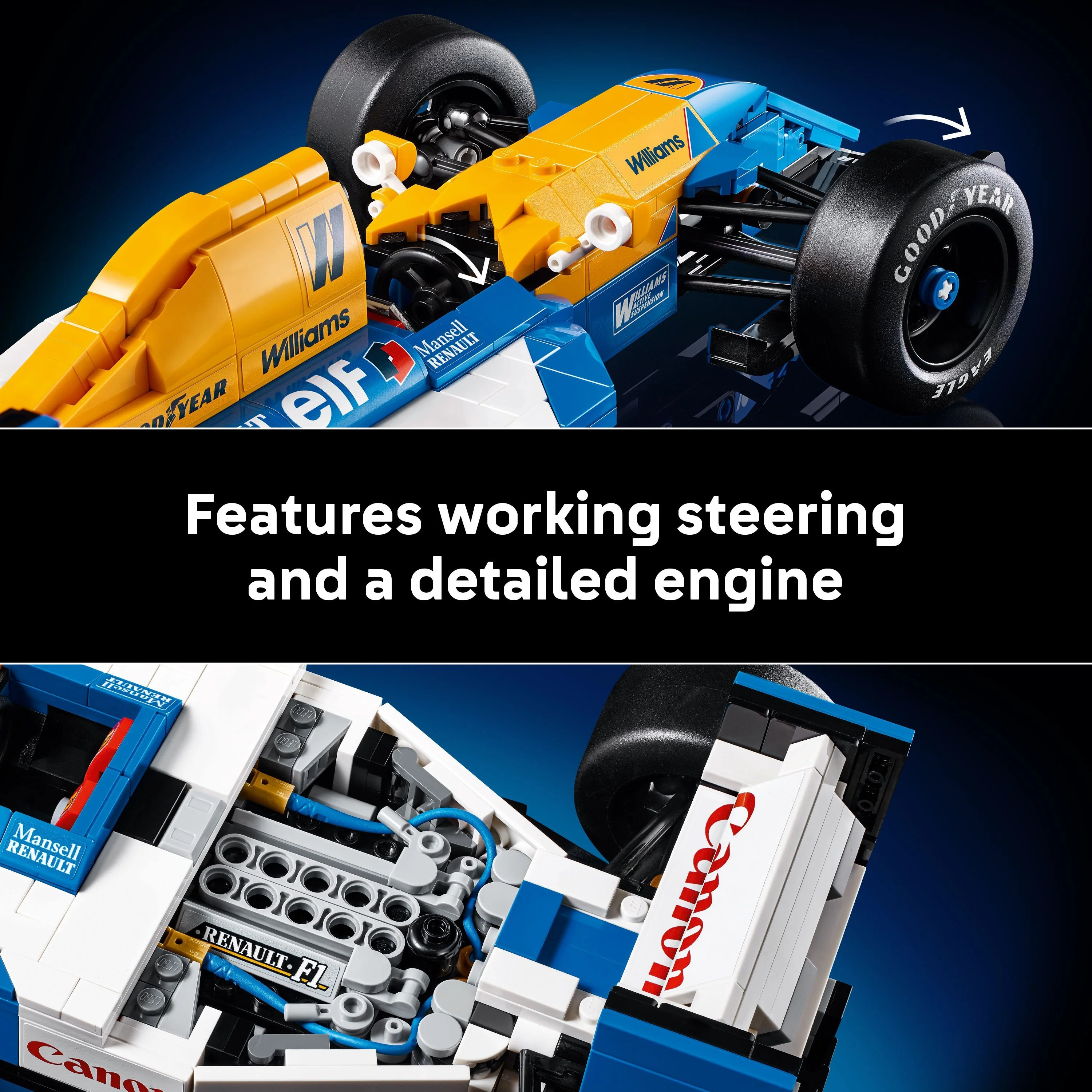 LEGO 10353 Icons Williams Racing FW14B & Nigel Mansell