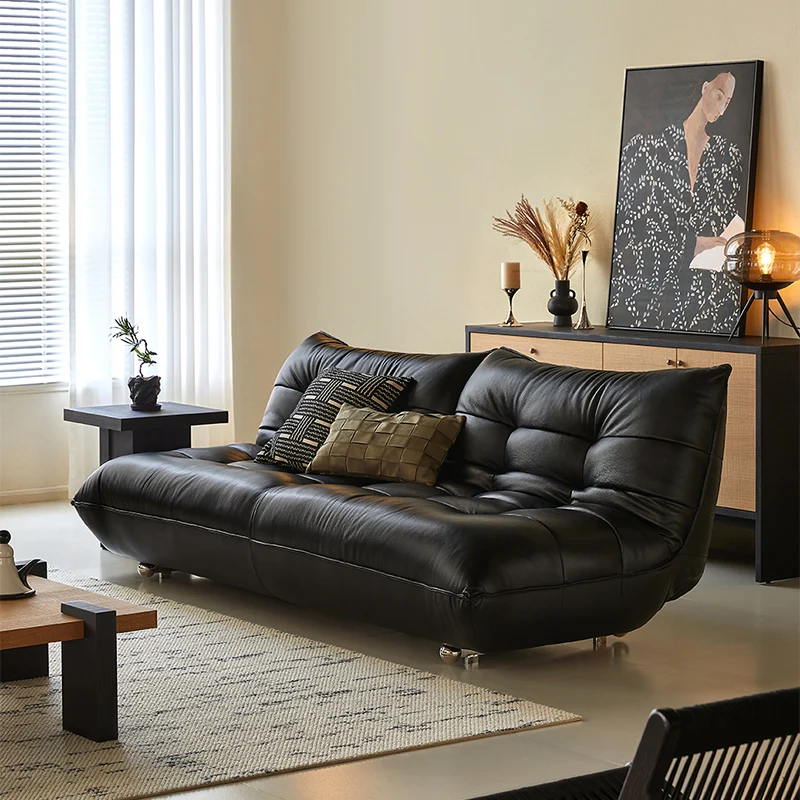 NÓVORA CASA Togo estilo piel Sofá cama sin brazos