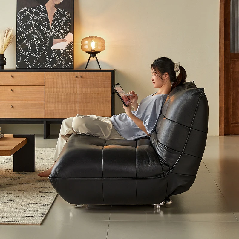 NÓVORA CASA Togo estilo piel Sofá cama sin brazos