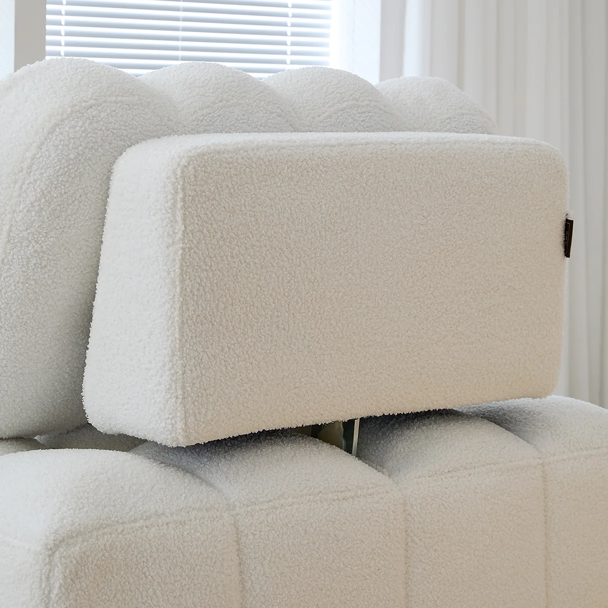 NÓVORA CASA peluche borrega descanso Sofá cama– Crema Blanco extraíble extraíble cama para pequeño espacios