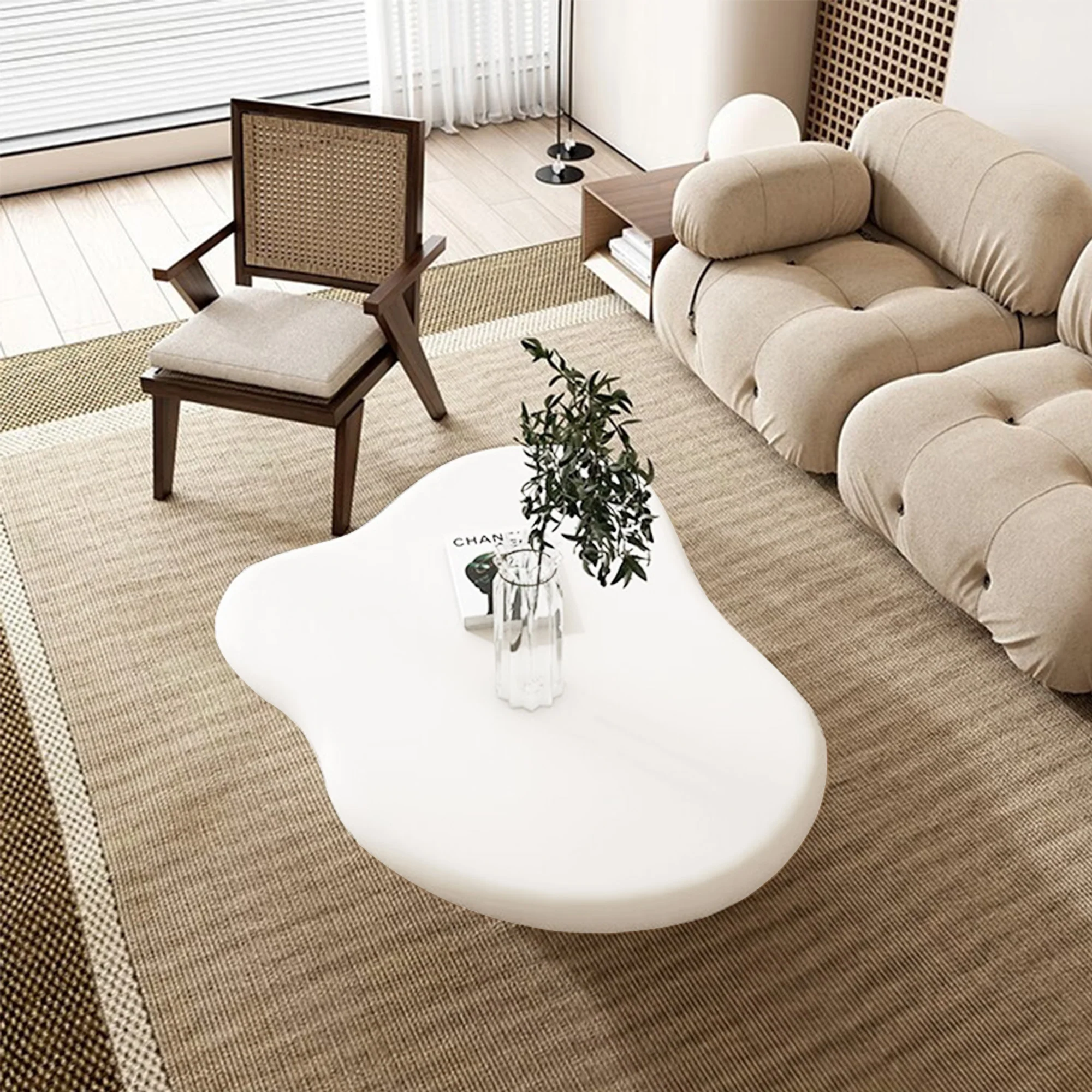NÓVORA CASA Beige Moderno creativo nube Mesa de centro