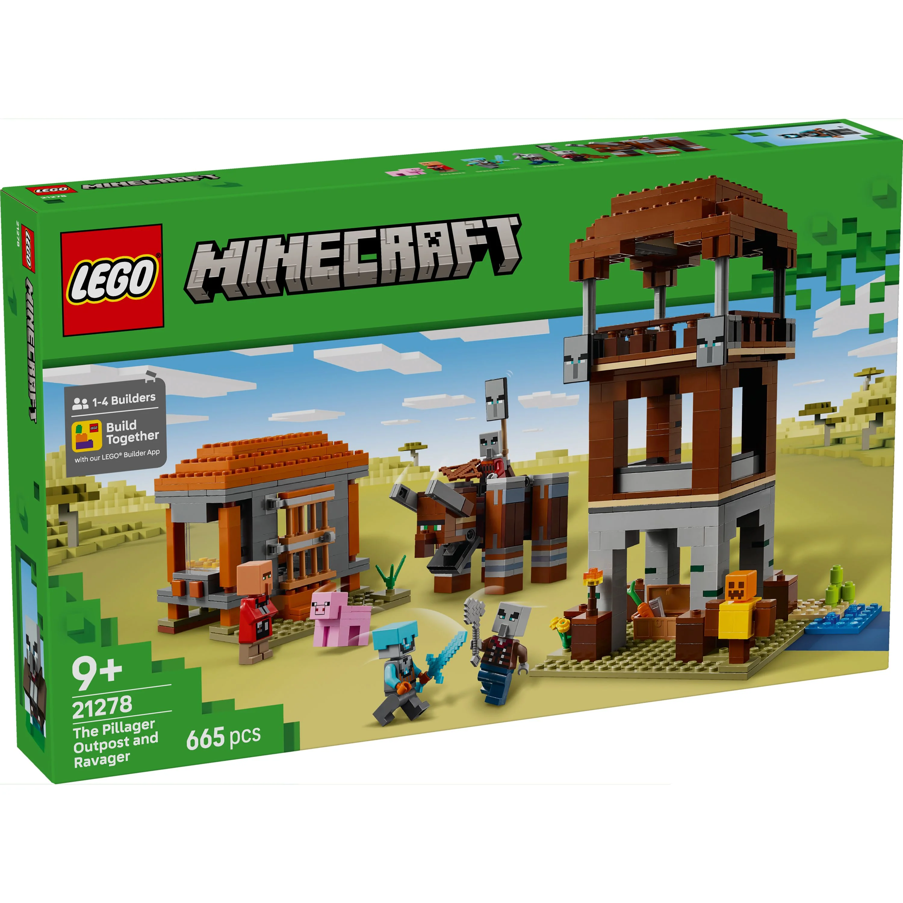 LEGO 21278 Minecraft The Pillager Outpost and Ravager