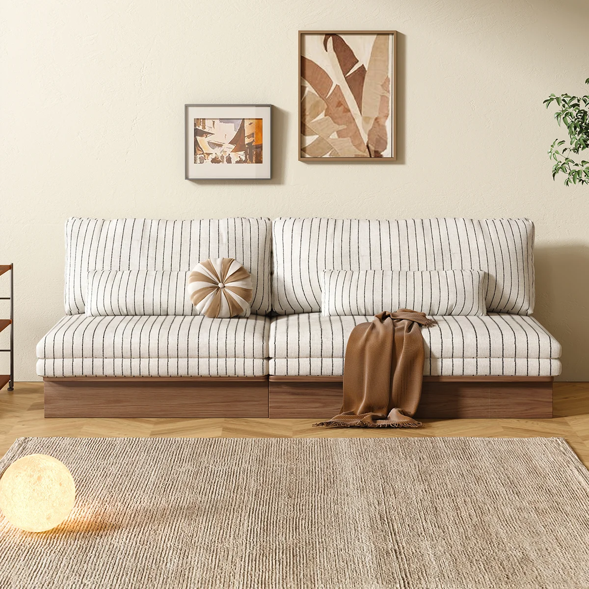NÓVORA CASA 100% Madera maciza estructura modulable Sofá cama– flexible tamaño & DIY configuraciones