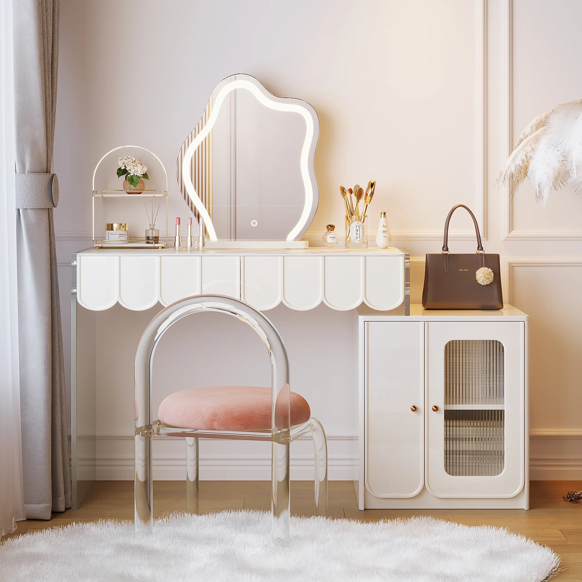 NÓVORA CASA asimétrico LED lámpara maquillaje espejo