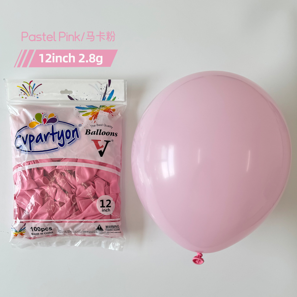 Pastel Pink Macaron Latex Balloon Set Party Decor