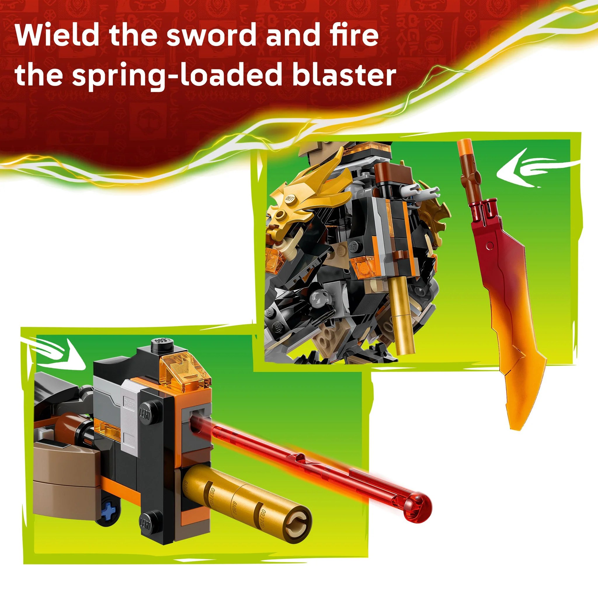 LEGO 71854 NINJAGO Cole's Mission Mech & Dragon Zane