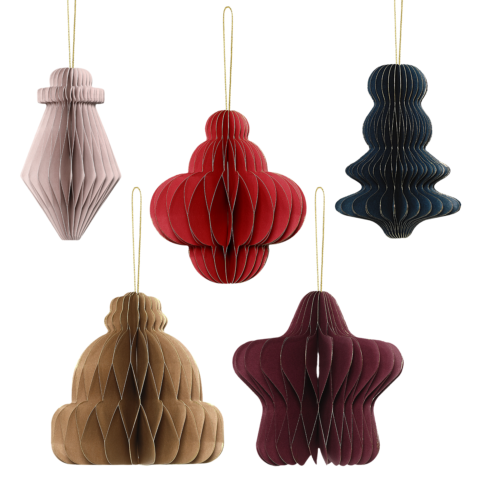 Large Paper Star Honeycomb Ornament for Christmas Decoration