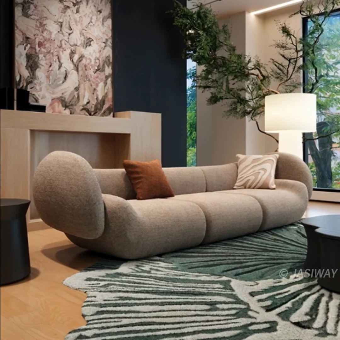 RINGCHEN De lujo italiano Curvo cápsula sofá| alto‑extremo de diseñador sofá para Moderno sala habitaciones