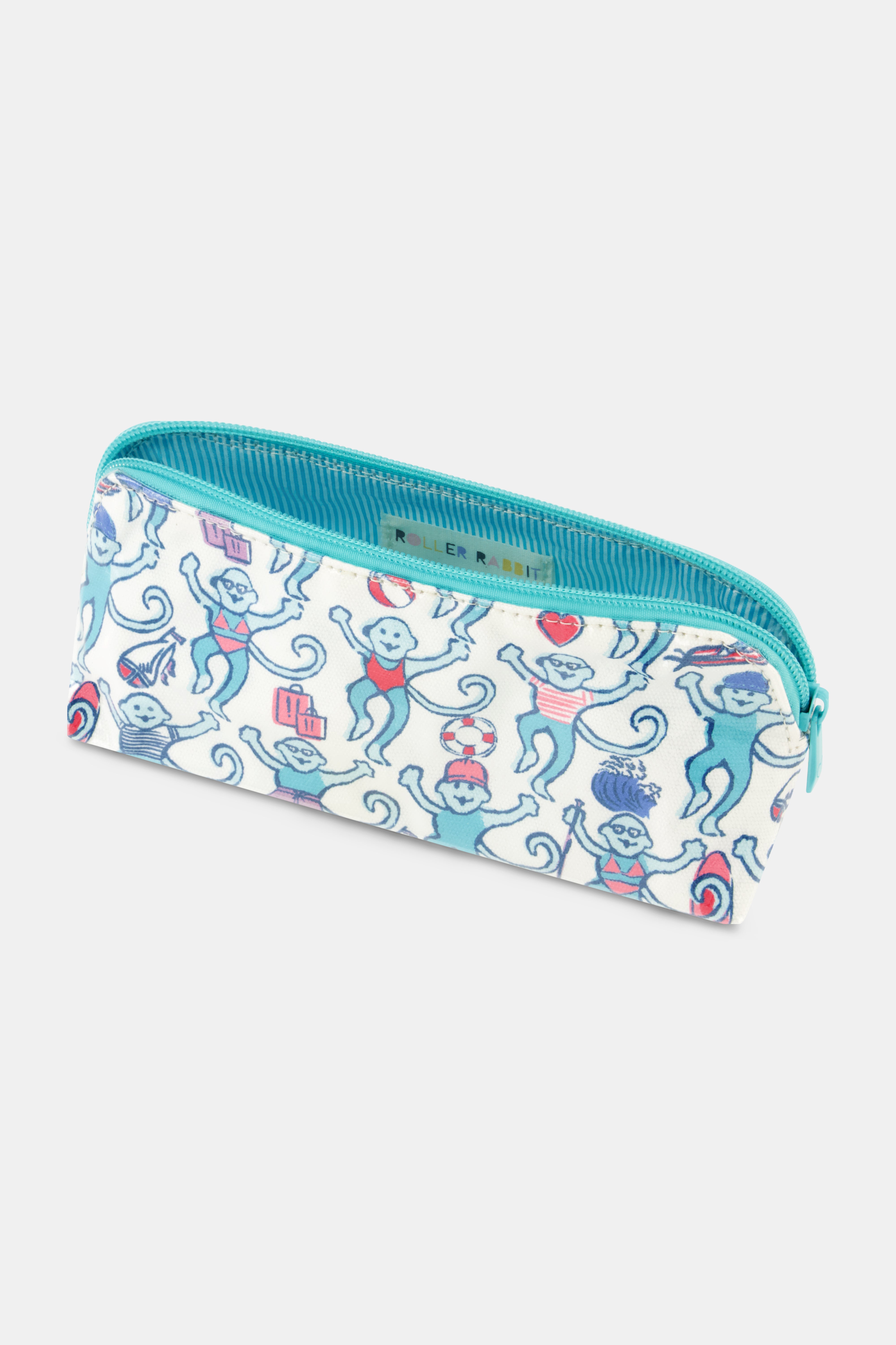 Newport Beach Monkey Makeup Bag