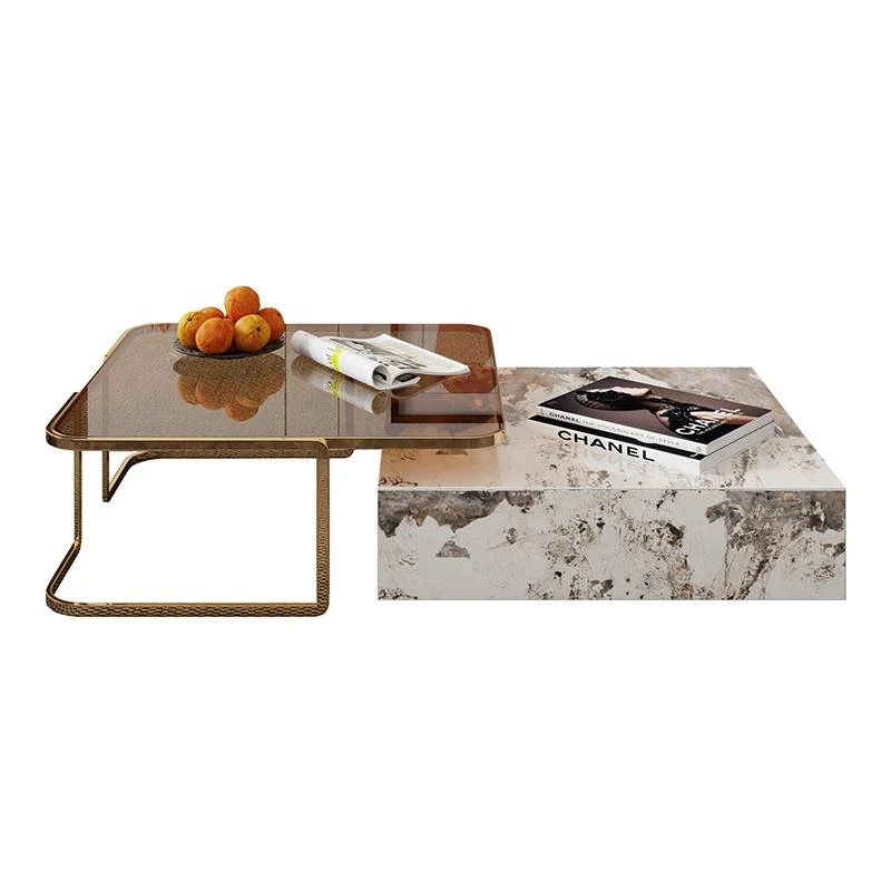NÓVORA CASA rectangular Mesa de centro combinación con 2 cajones
