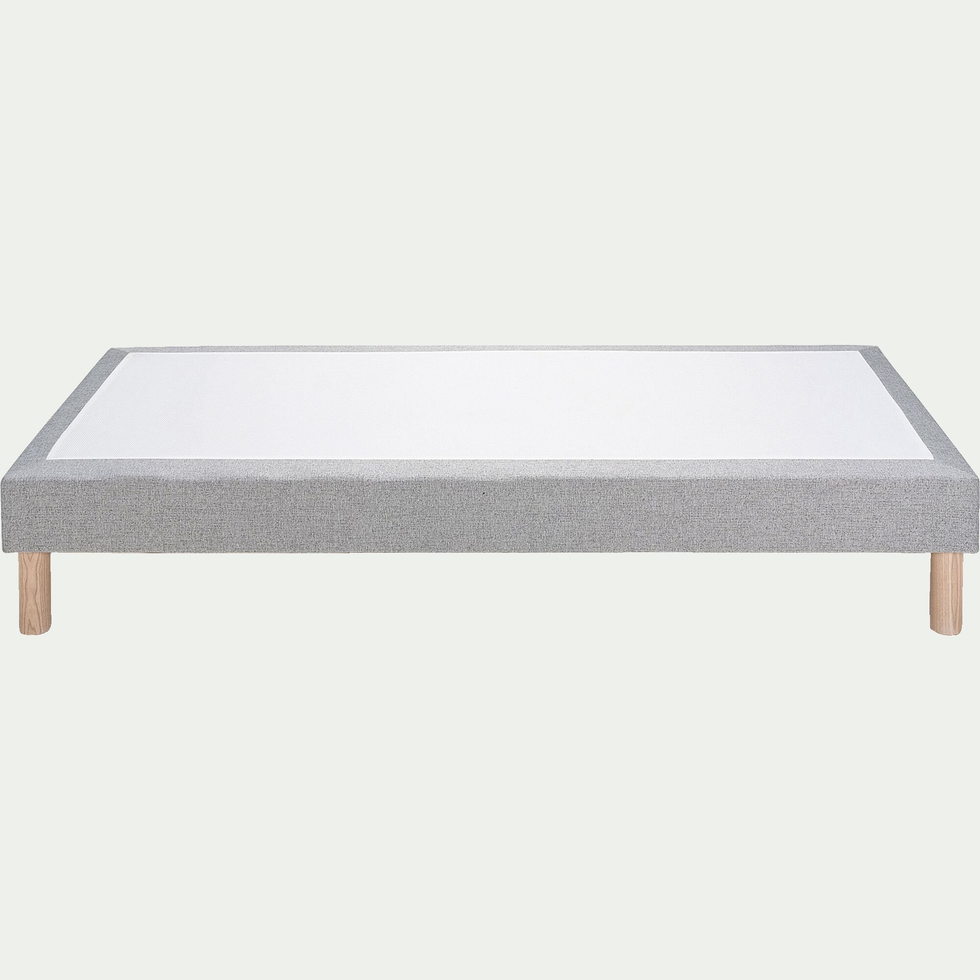 SORMIOU - Sommier tapissier 90x200cm gris clair