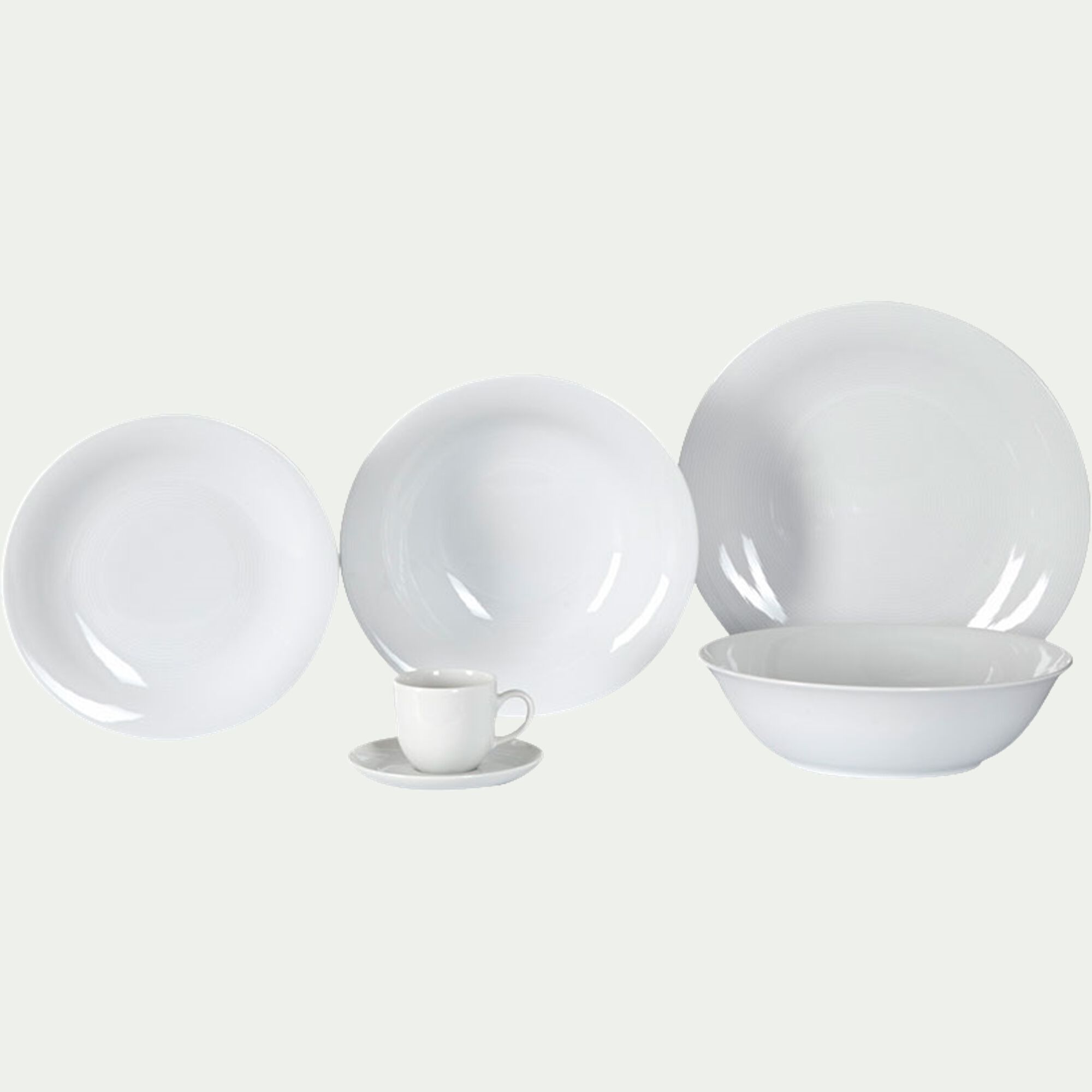 ETO - Assiette creuse en porcelaine de qualité hôtelière D23cm - blanc