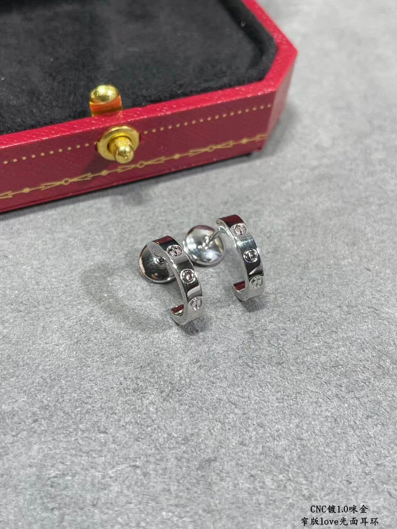 CARTIER LOVE HOOP EARRINGS High
