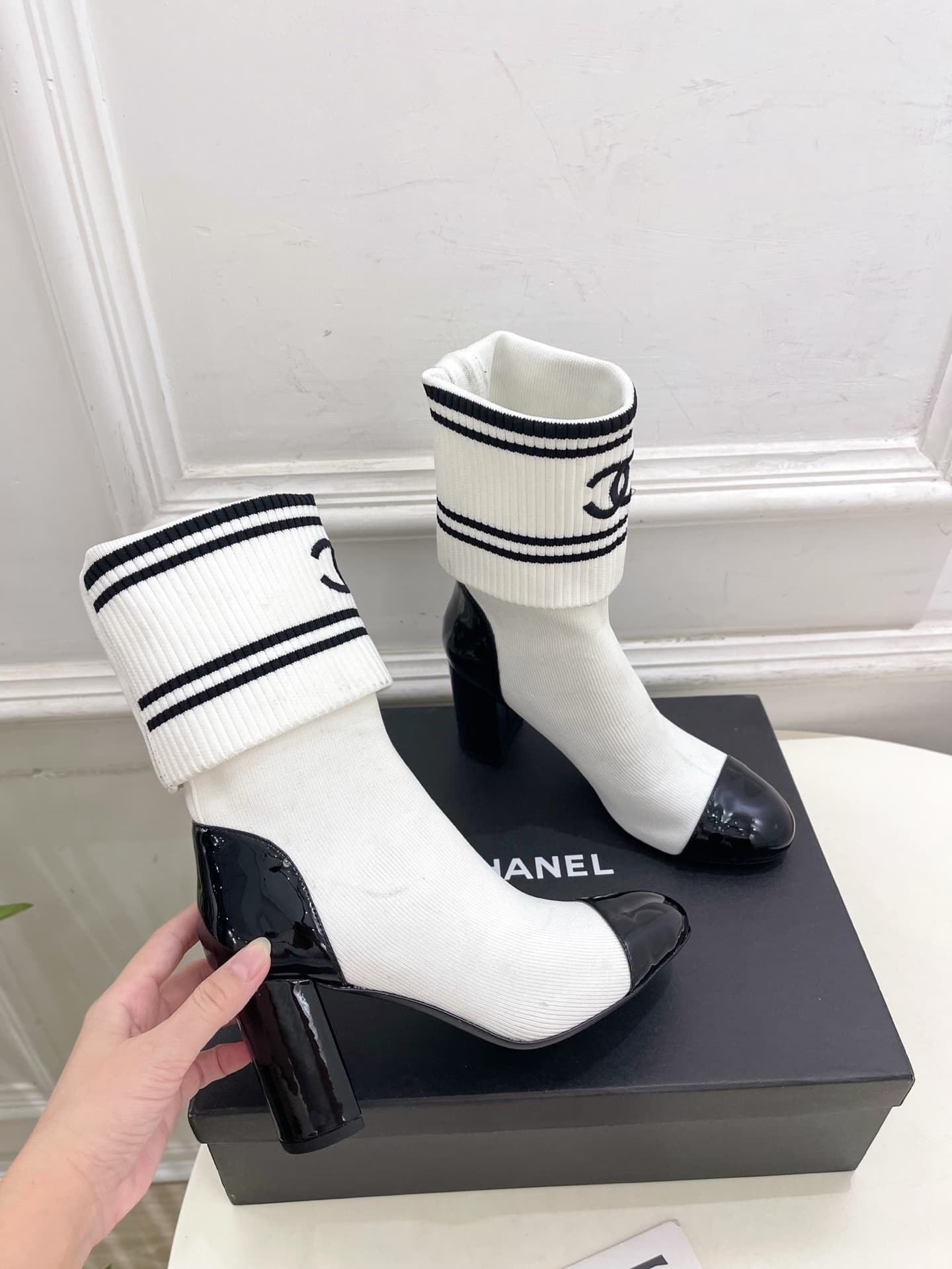 Chanel CC  Ankle Boots Shoes Women