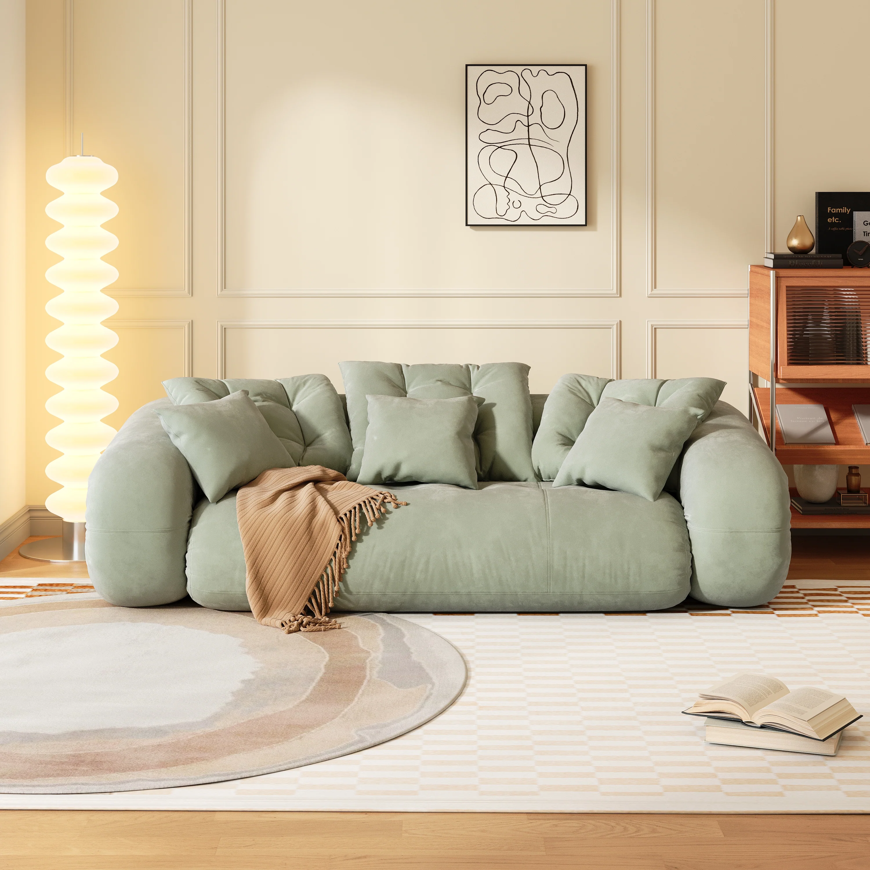 NÓVORA CASA puf saco estilo mascotas amigable plegable piso terciopelo Sofá cama