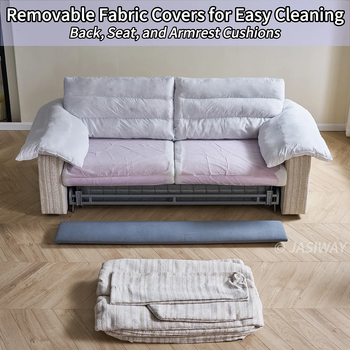 NÓVORA CASA extraíble extraíble Sofá cama con oculto colchón para compacto sala