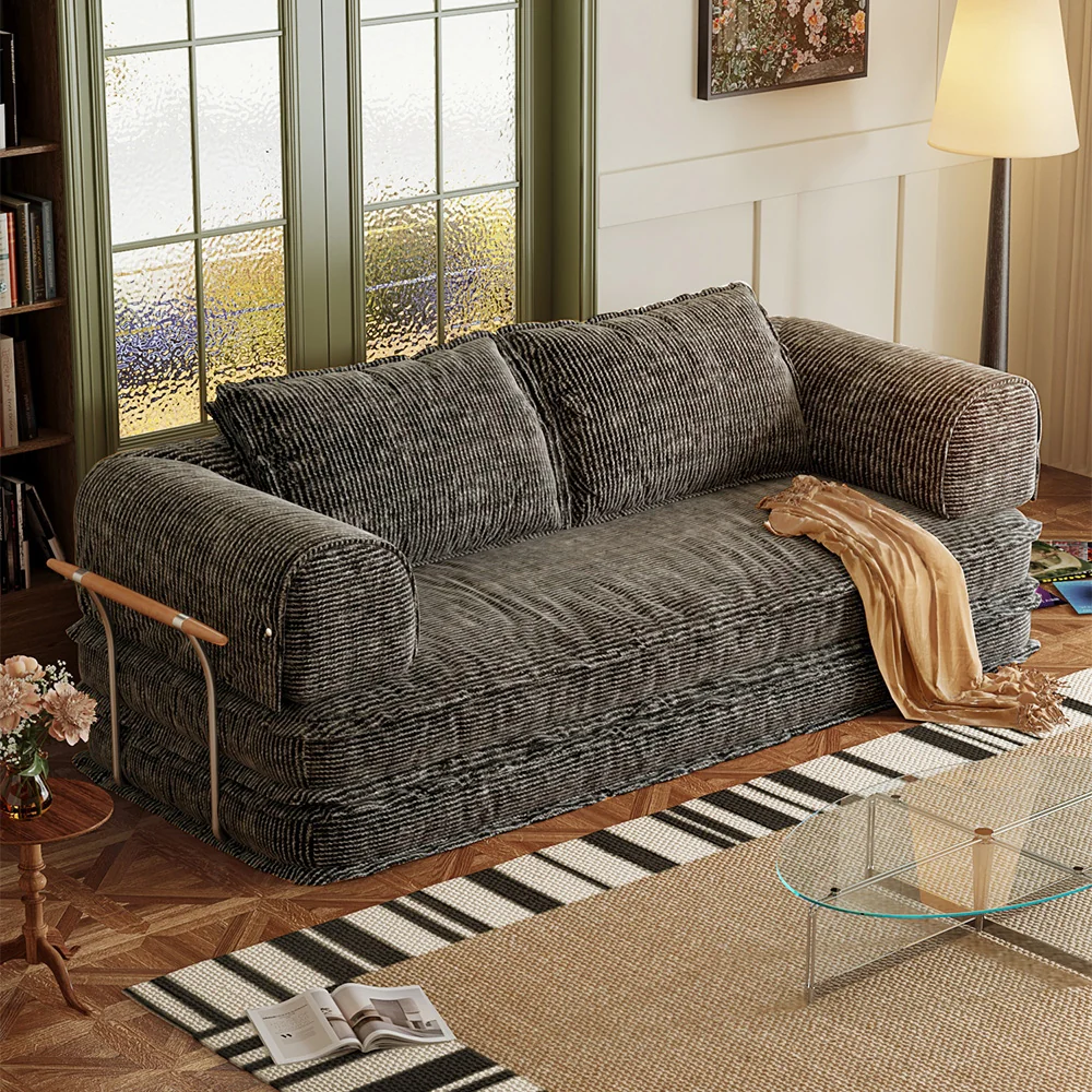 NÓVORA CASA libremente personalizable modulable Futons Plegable piso sofá cama cama sofás con pana tela