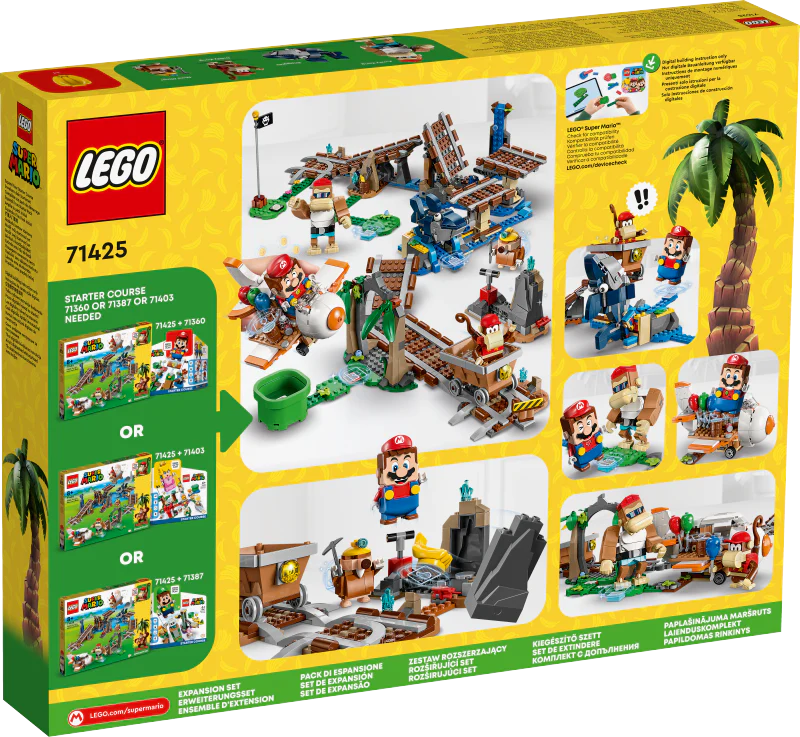 LEGO 71425 Super Mario Diddy Kong's Mine Cart Ride Expansion Set