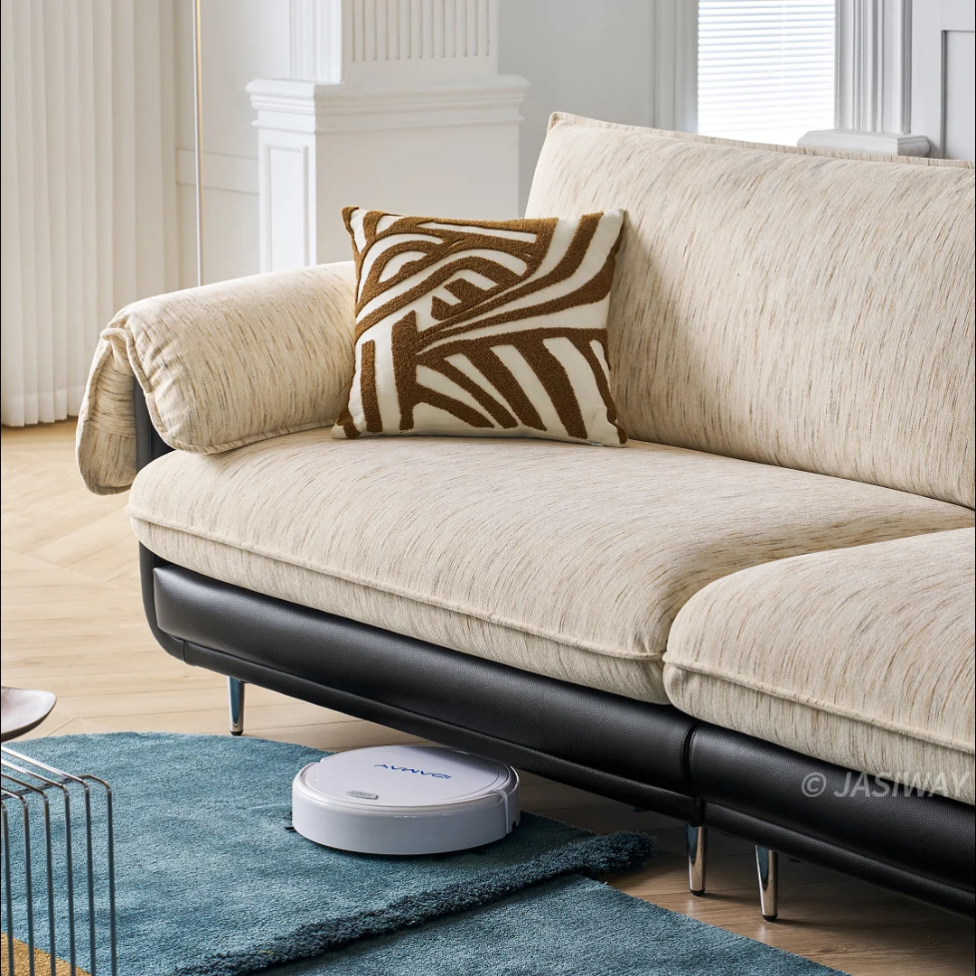NÓVORA CASA profundo asiento Chenilla sofá con almohada superior brazos| 3-plazas Tapizado sofá con texturizado tela & bajo perfil estructura para Sala