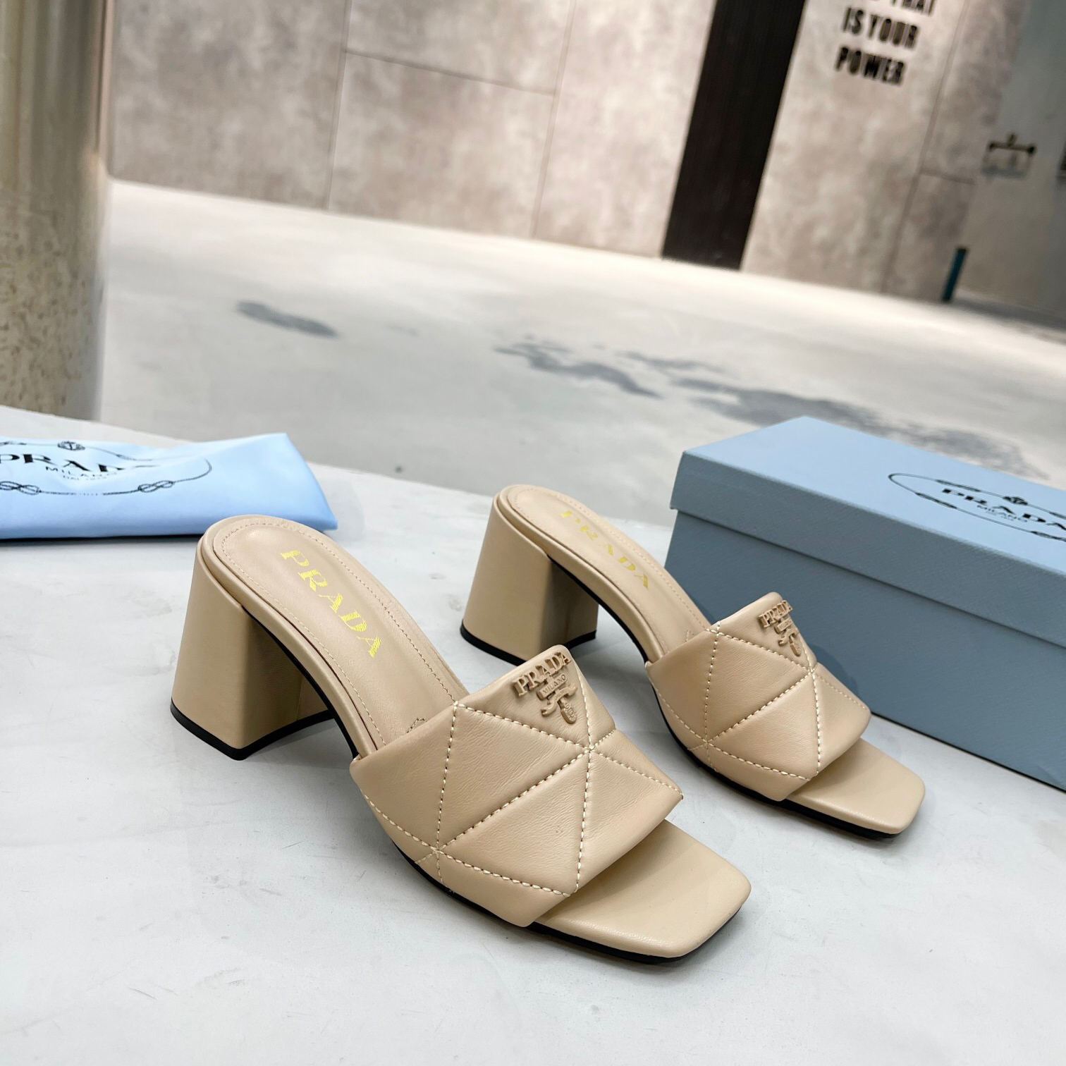 Prada Quilted Leather Pumps Size 35-41 5-Color