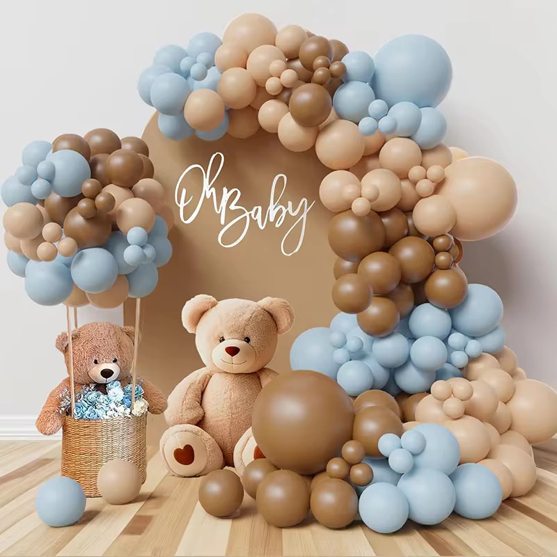 Blue Glossy Balloon Garland Arch Kit Celebration Decor