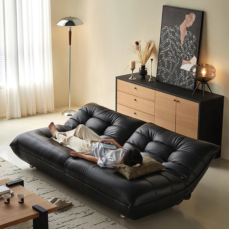 NÓVORA CASA Togo estilo piel Sofá cama sin brazos