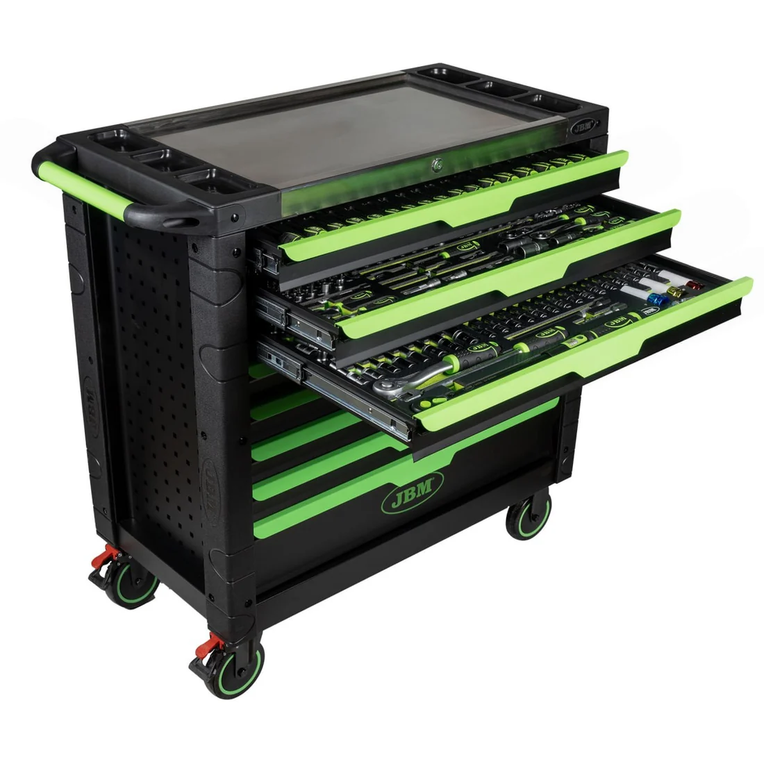 JBM 54688 – Tool trolley XL 7/8 with tools, 468 pcs