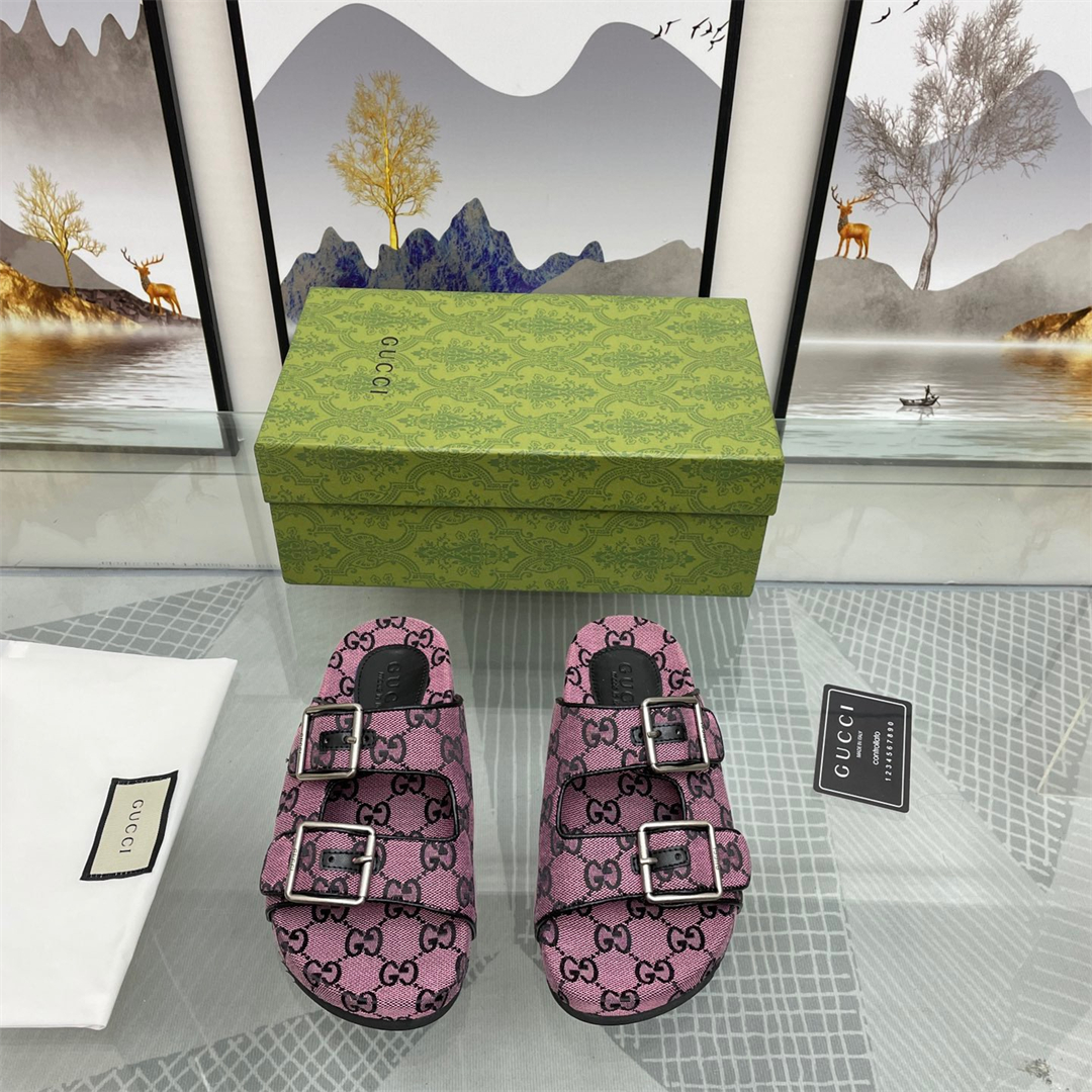 Gucci Sandal Slippers with Straps Size 39-46 5-Color