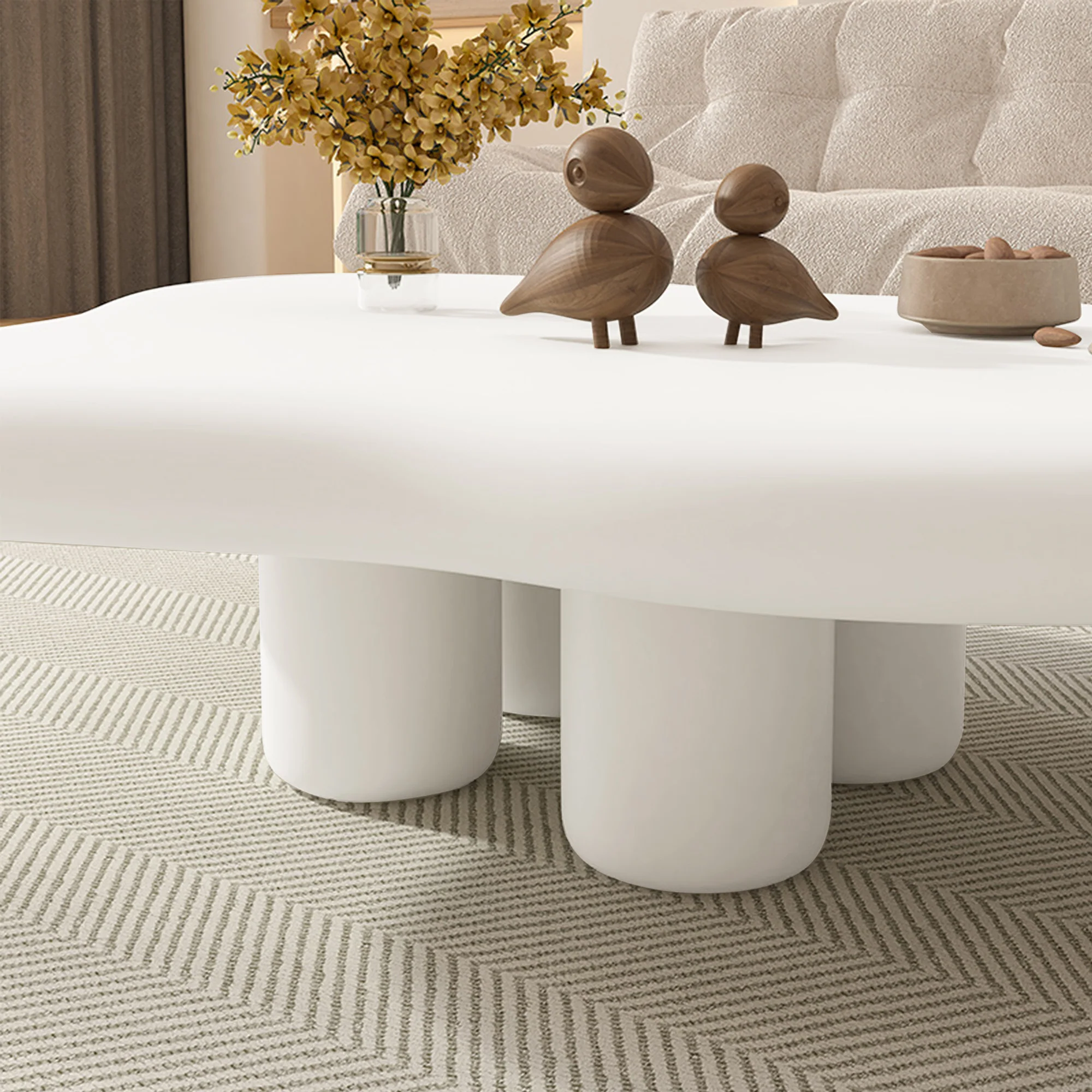 NÓVORA CASA Beige Moderno creativo nube Mesa de centro