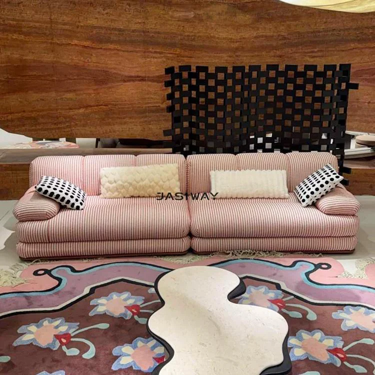 RINGCHEN escultórico agrupado jacquard sofá| De lujo Curvo nube sofá con texturizado de diseñador tapizado para alto extremo sala habitaciones