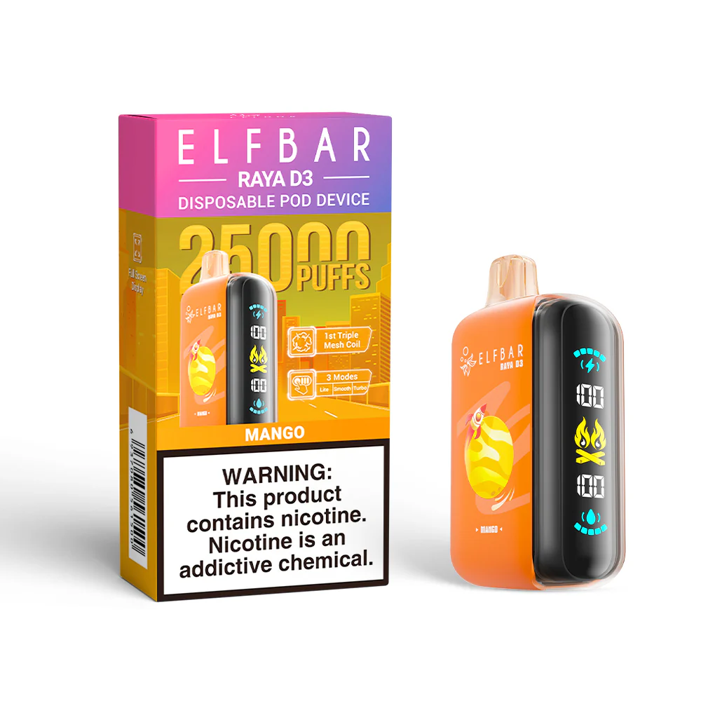 ELFBAR RAYA D3 Einweg-Vape (alle Geschmacksrichtungen)