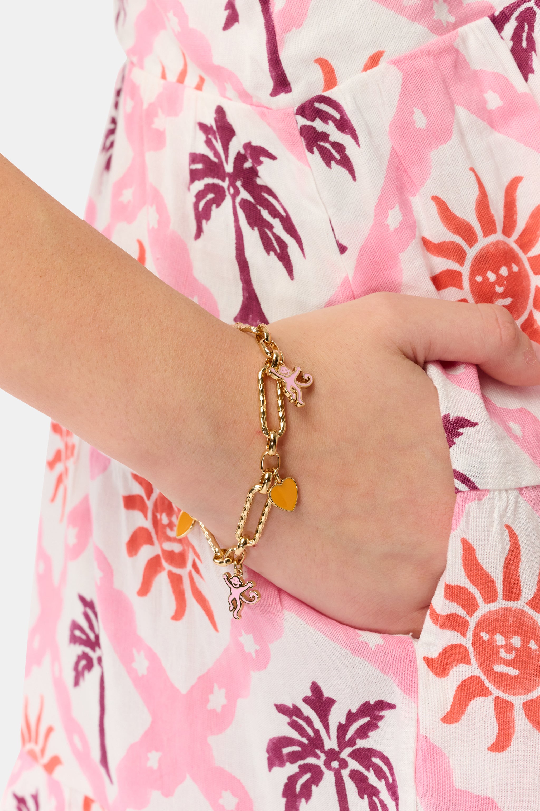 Lovely Monkey Charm Bracelet