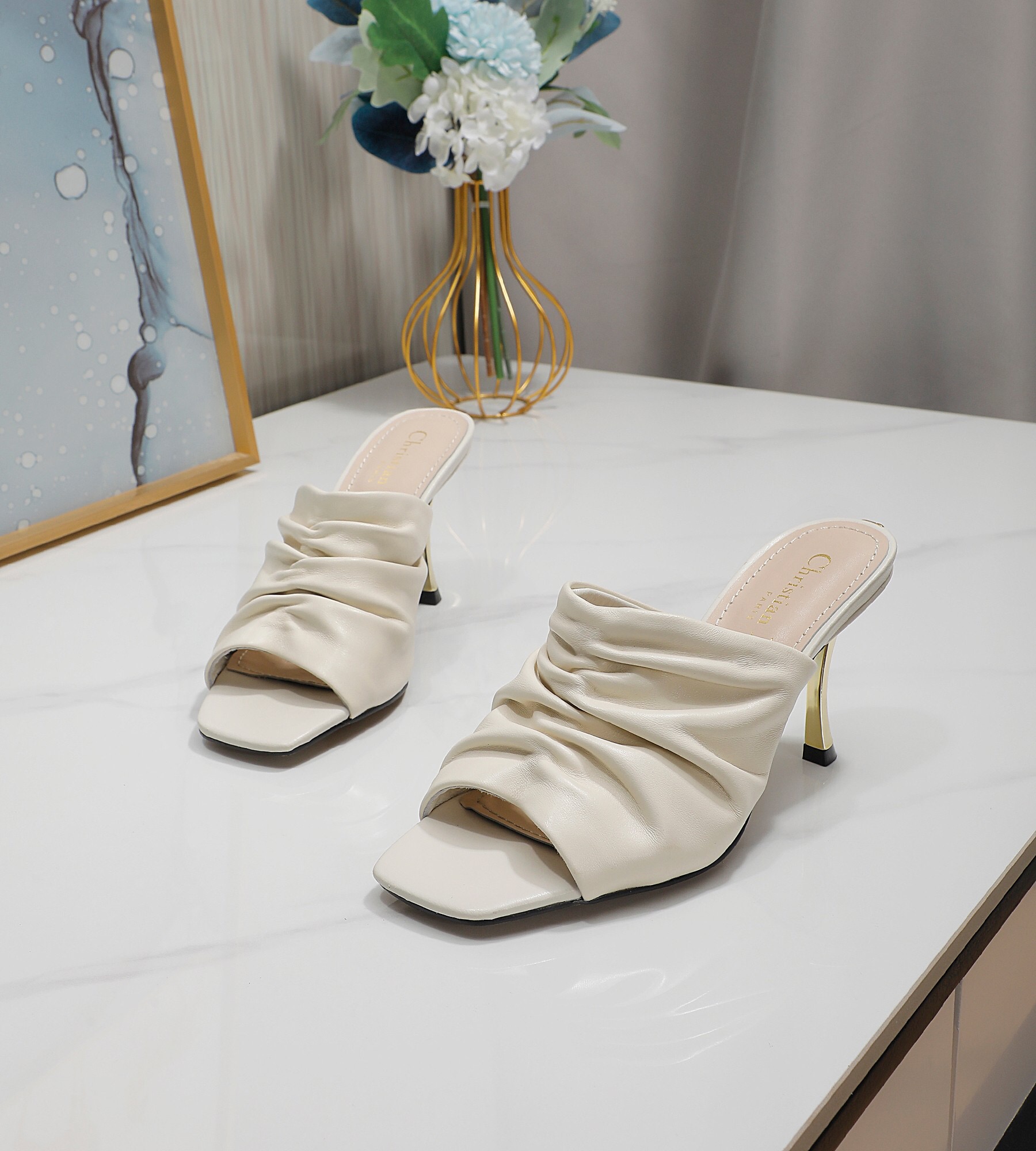 Dior D-Fame Heeled Sandal Pumps Size 35-41 5-Color