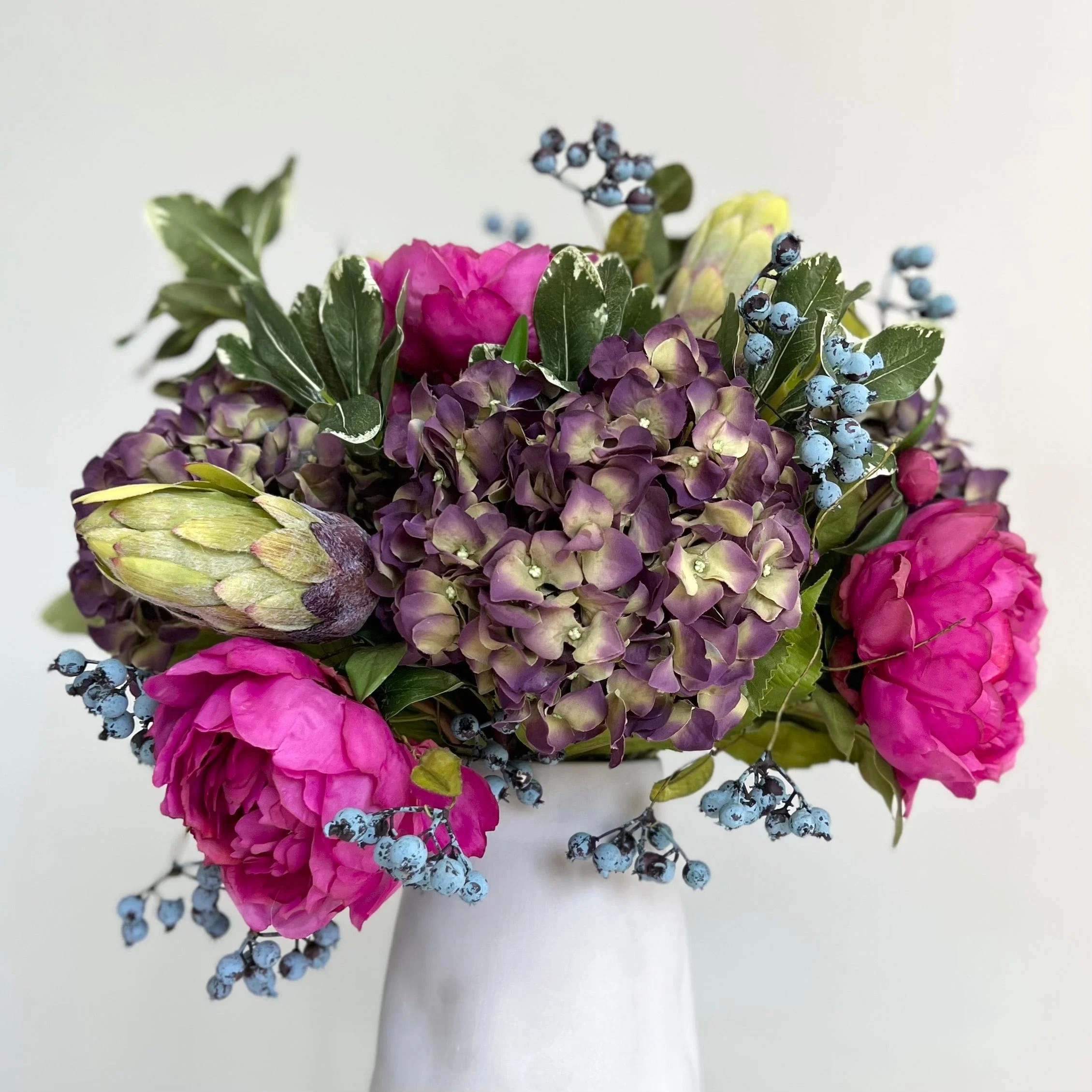Bright Peony & Hydrangea Bouquet